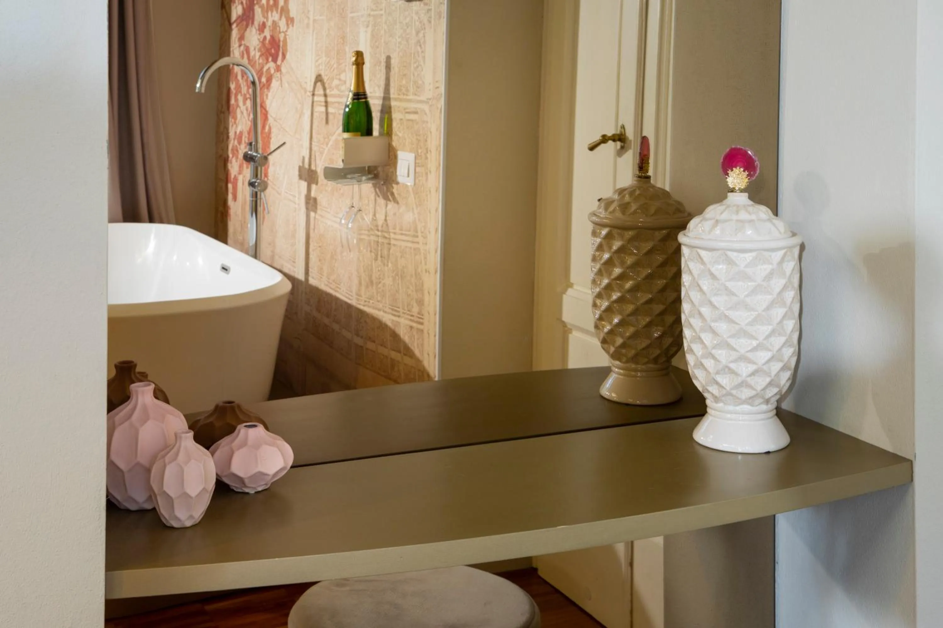 Decorative detail in Ricasoli Garden Relais