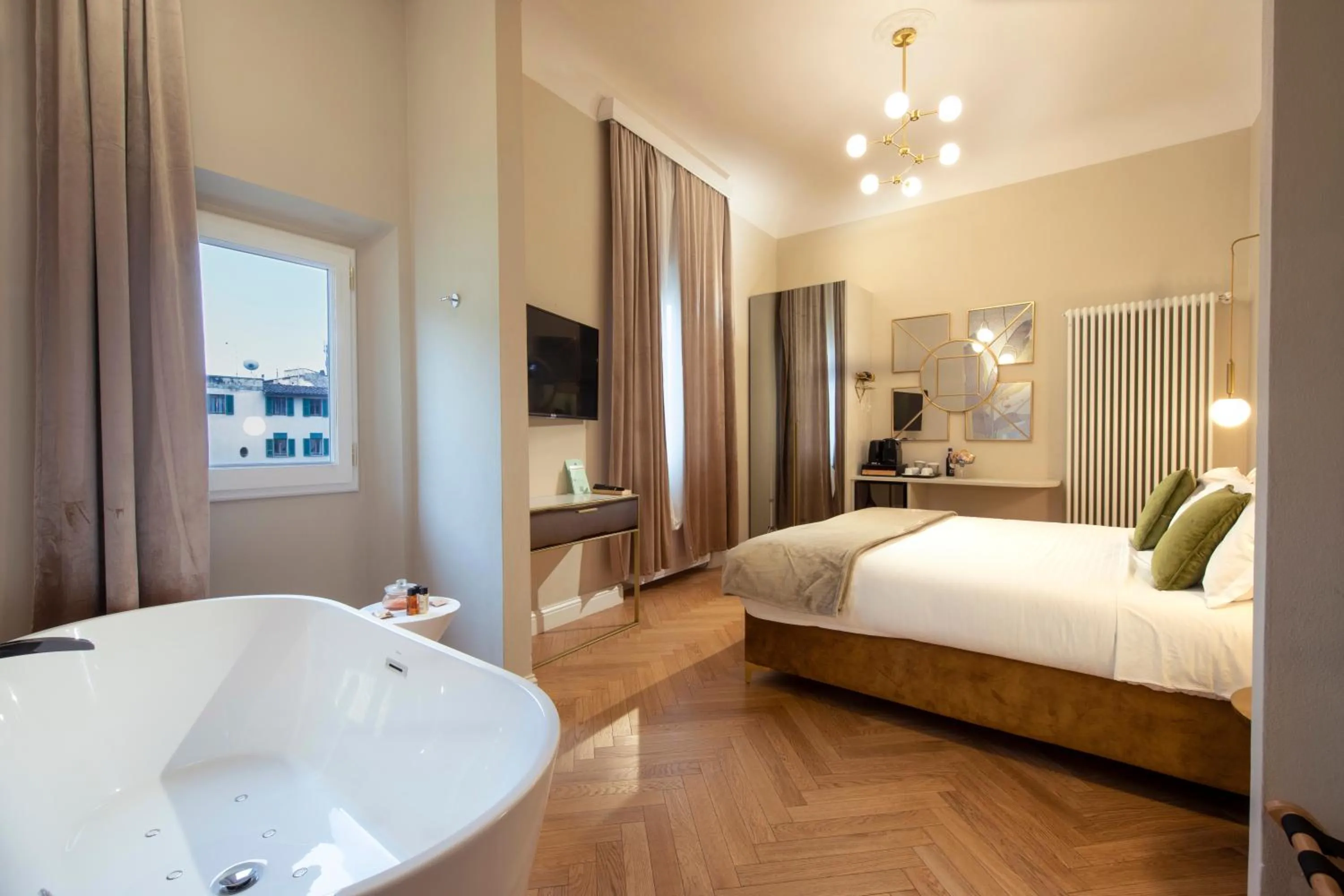 Bed in Ricasoli Garden Relais