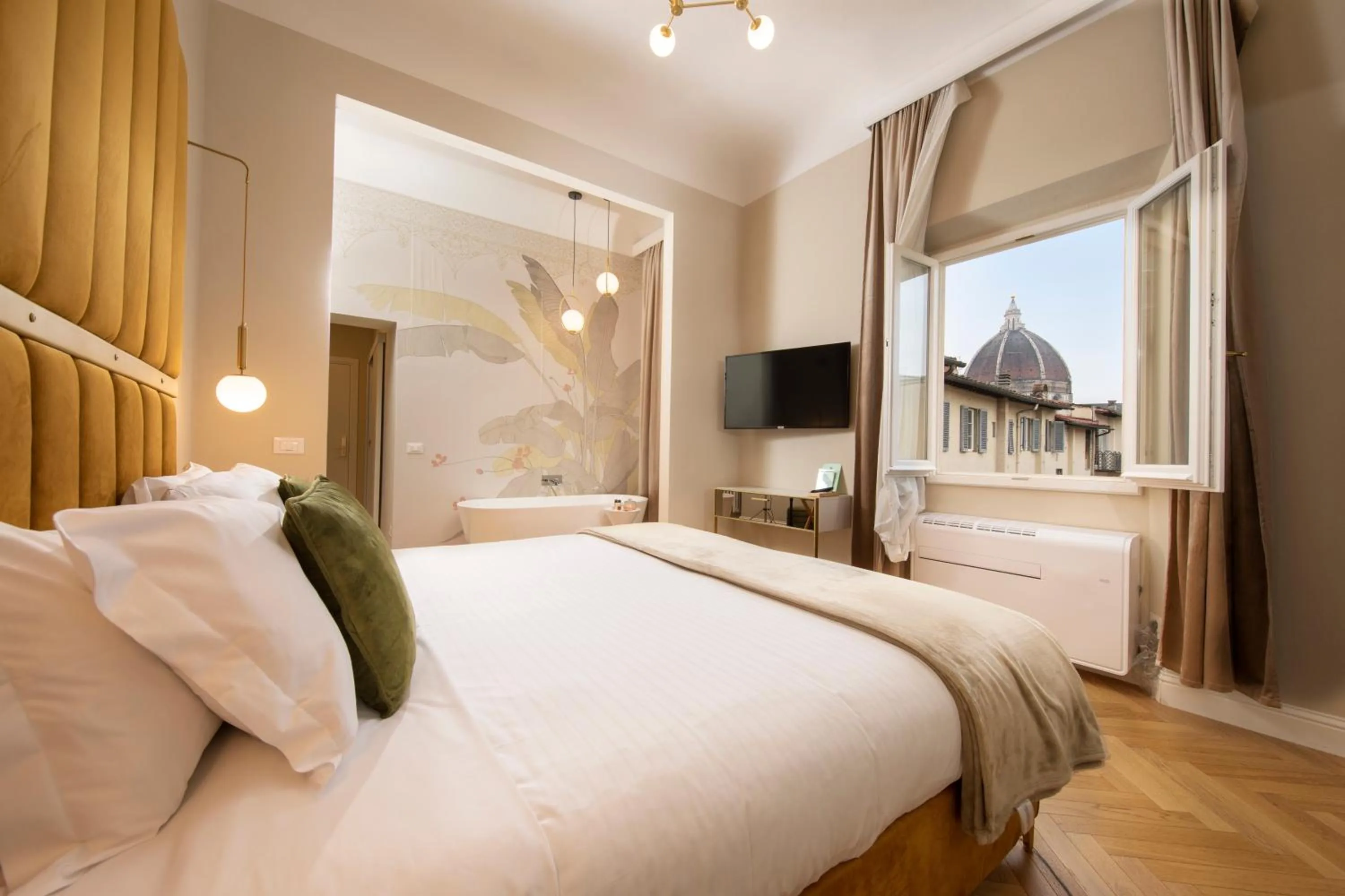 Bed in Ricasoli Garden Relais