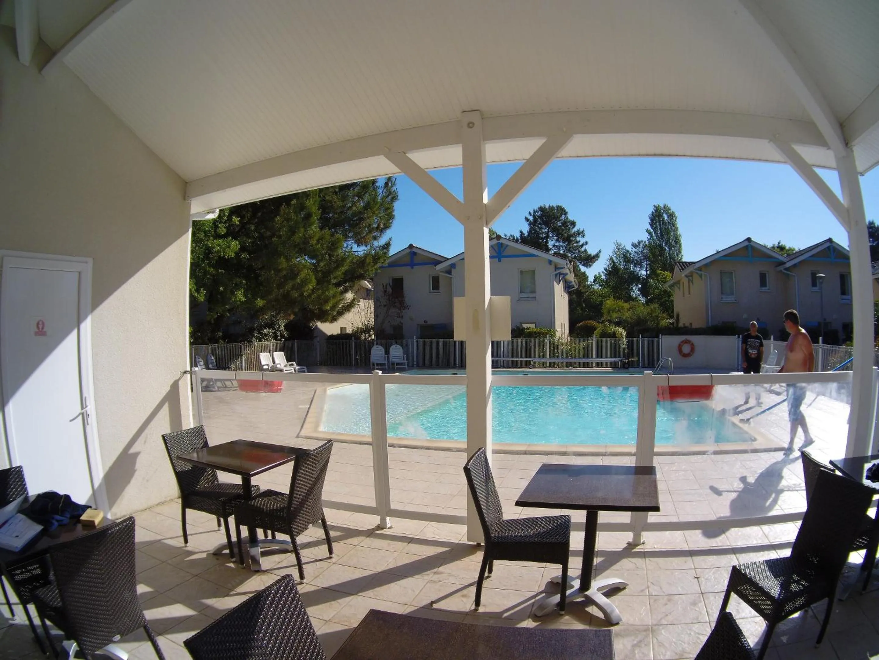Pool view in La Pointe du Soleil