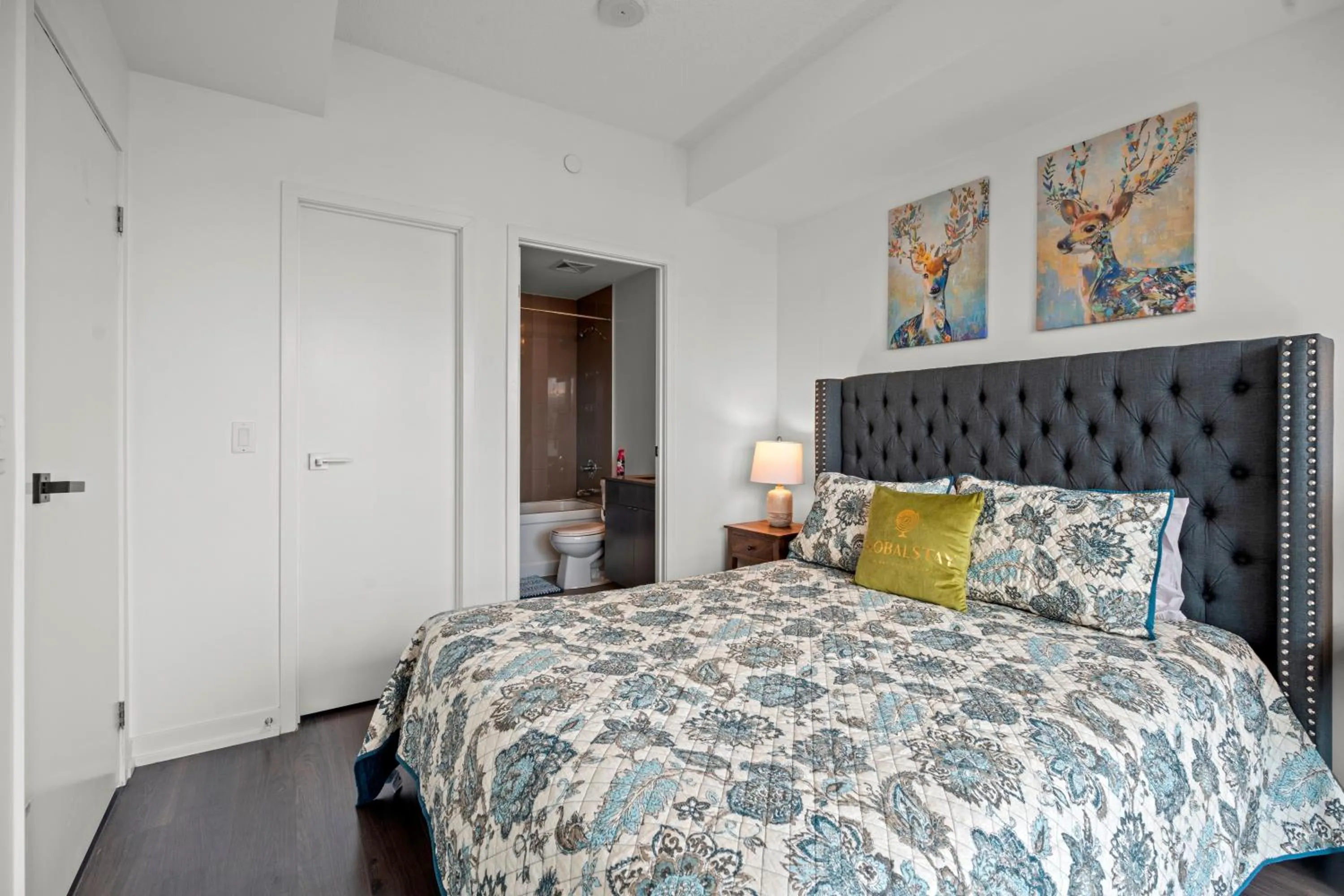 Bed in Modern Lillian St Apartments by GLOBALSTAY