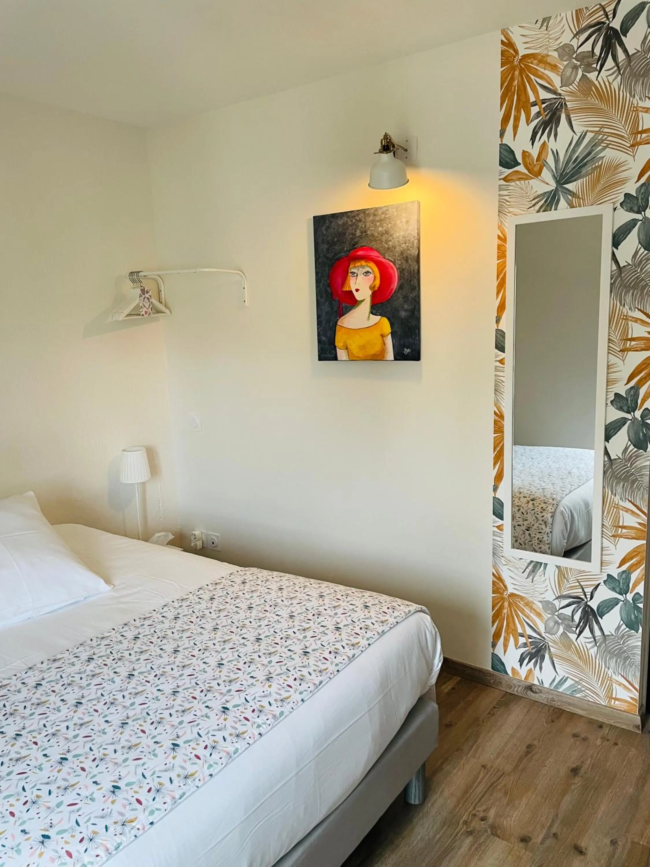 Bed in Hotel De Ma Tante