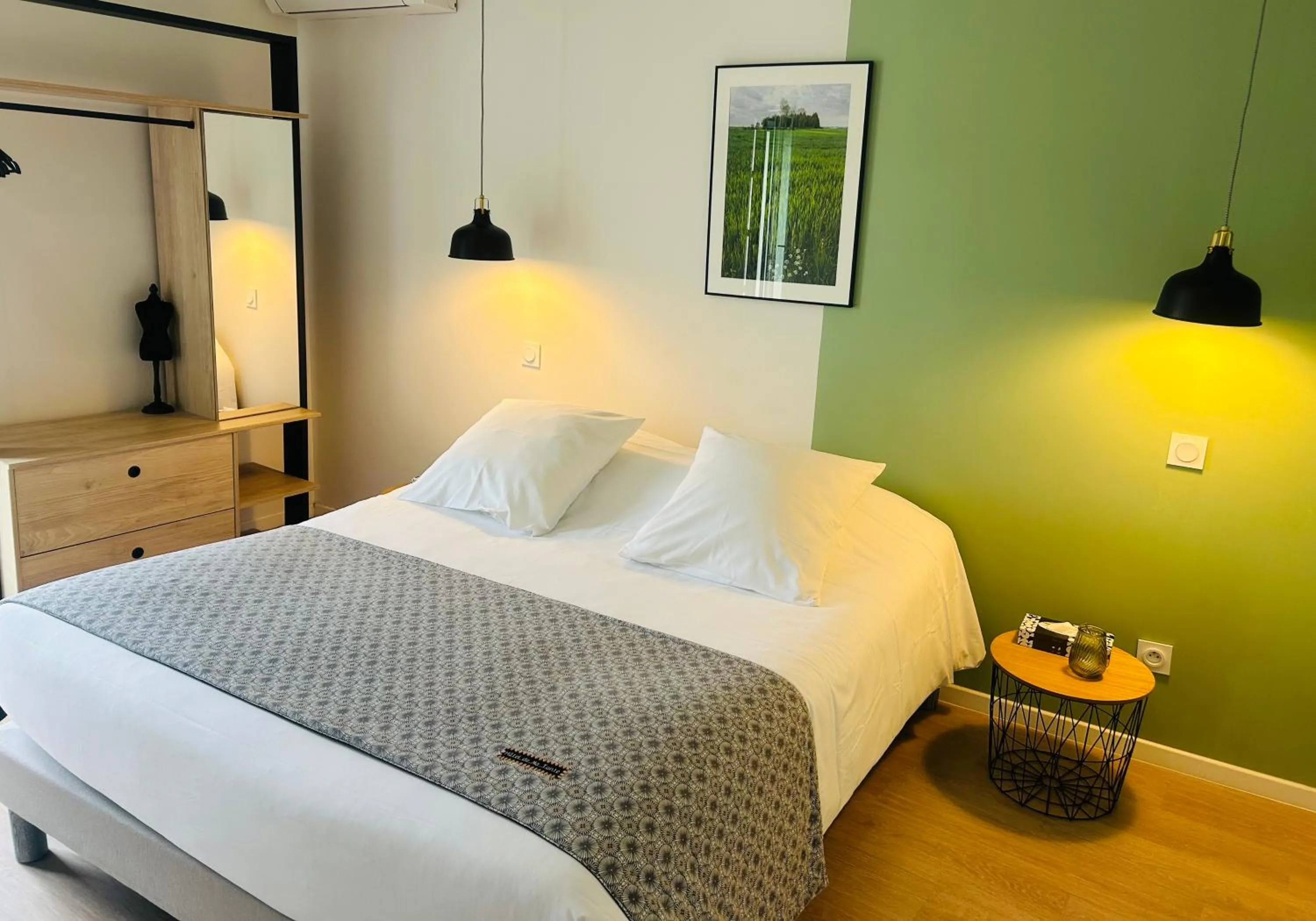 Bed in Hotel De Ma Tante