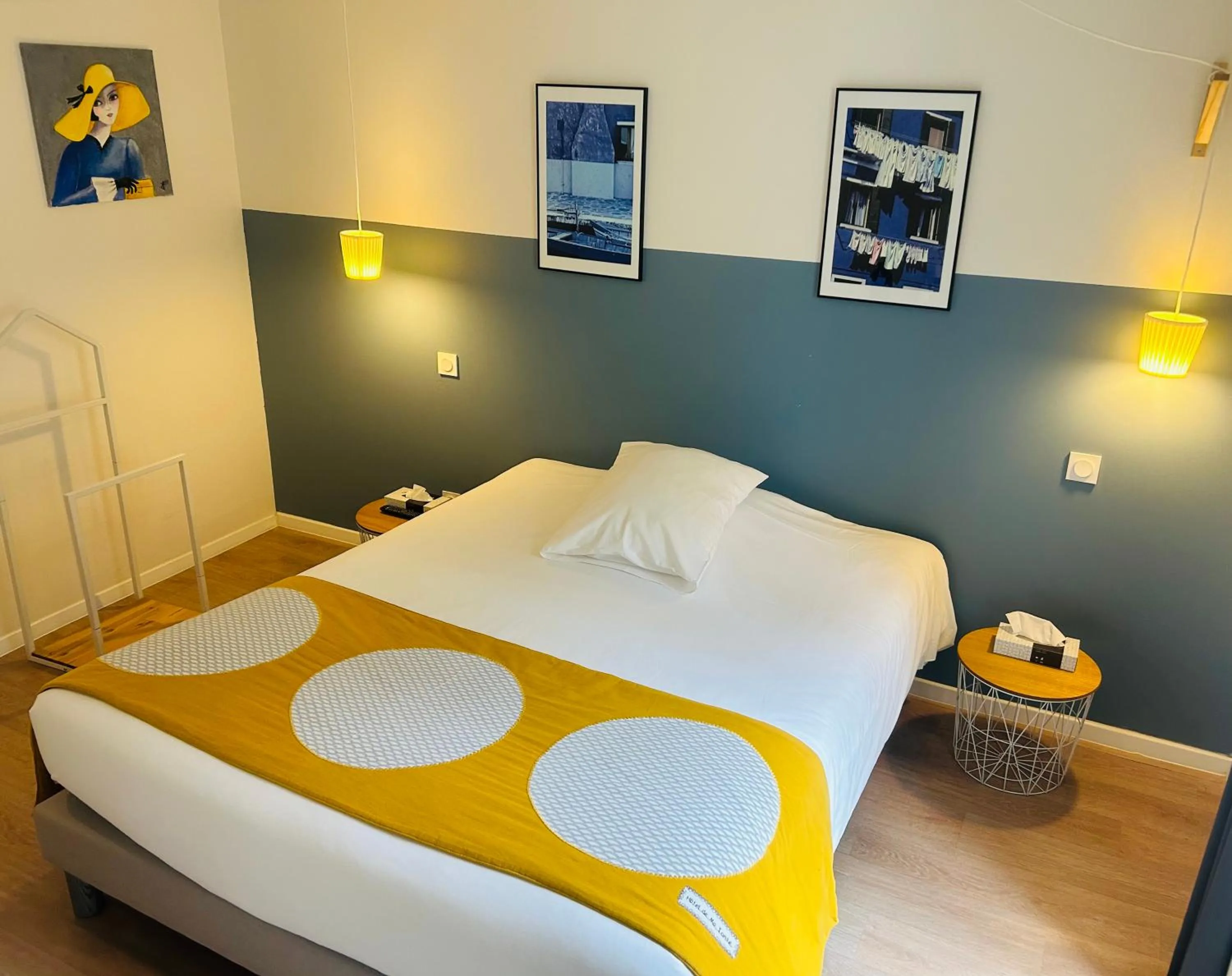 Bed in Hotel De Ma Tante