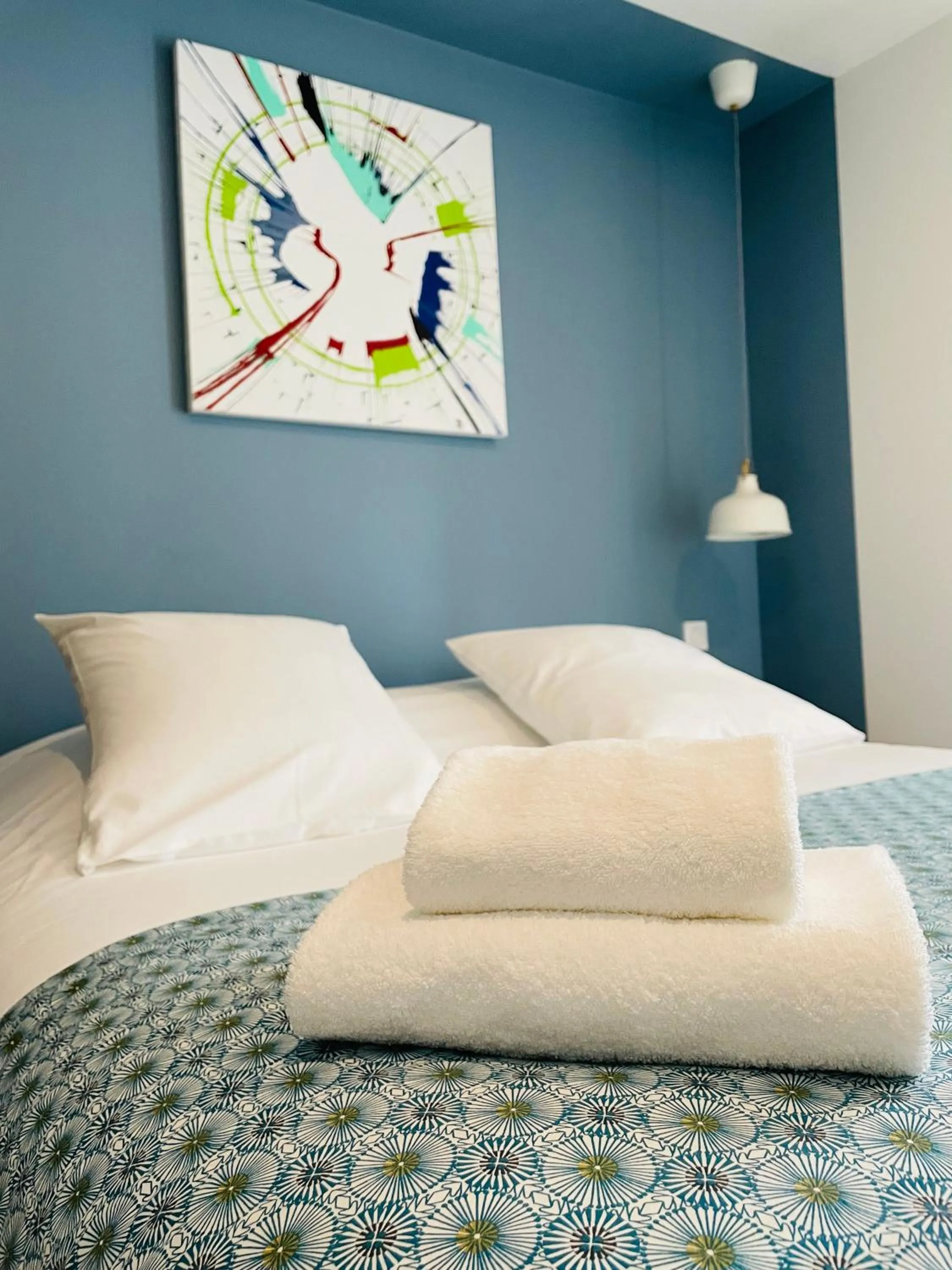 Bed in Hotel De Ma Tante