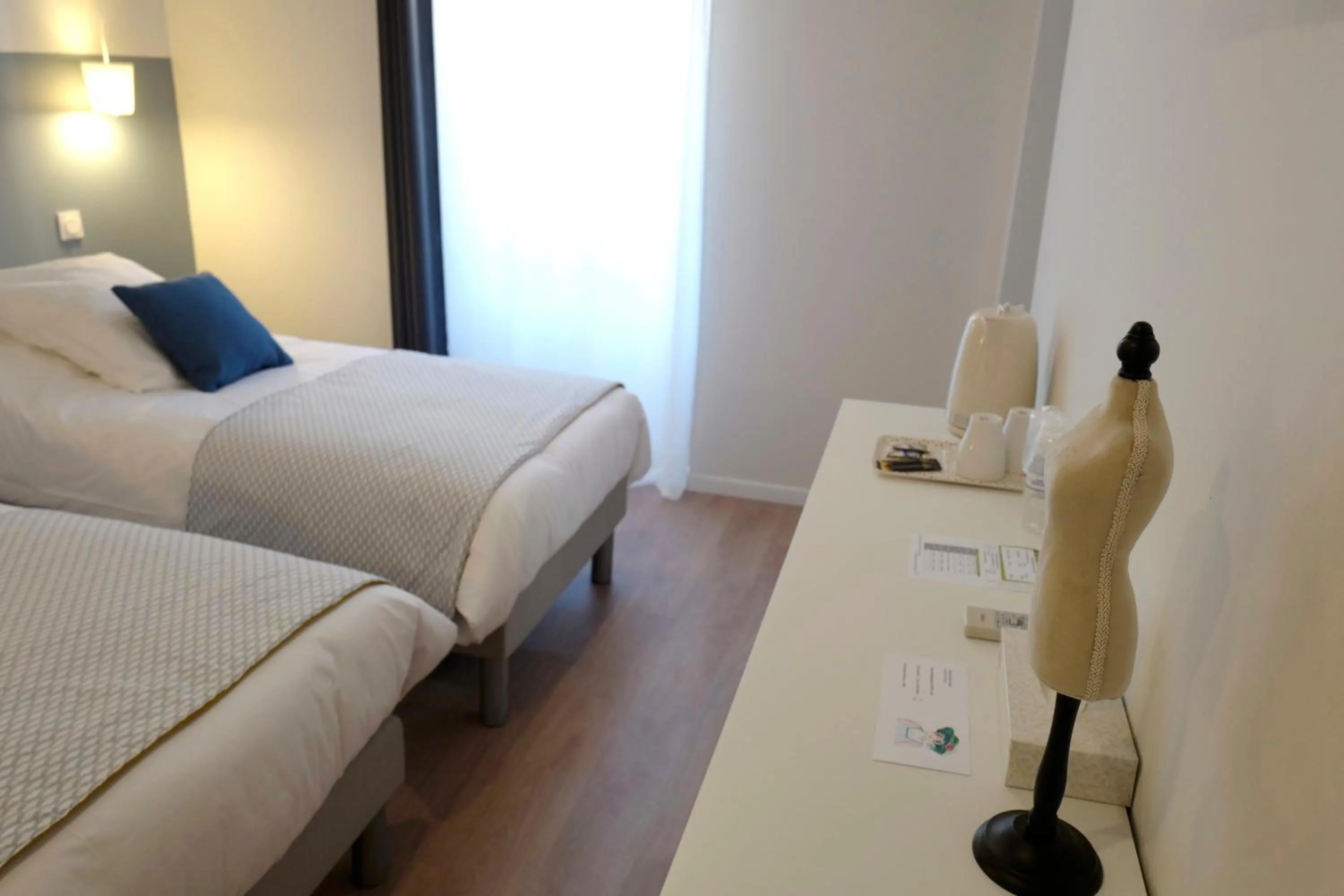 Bed in Hotel De Ma Tante