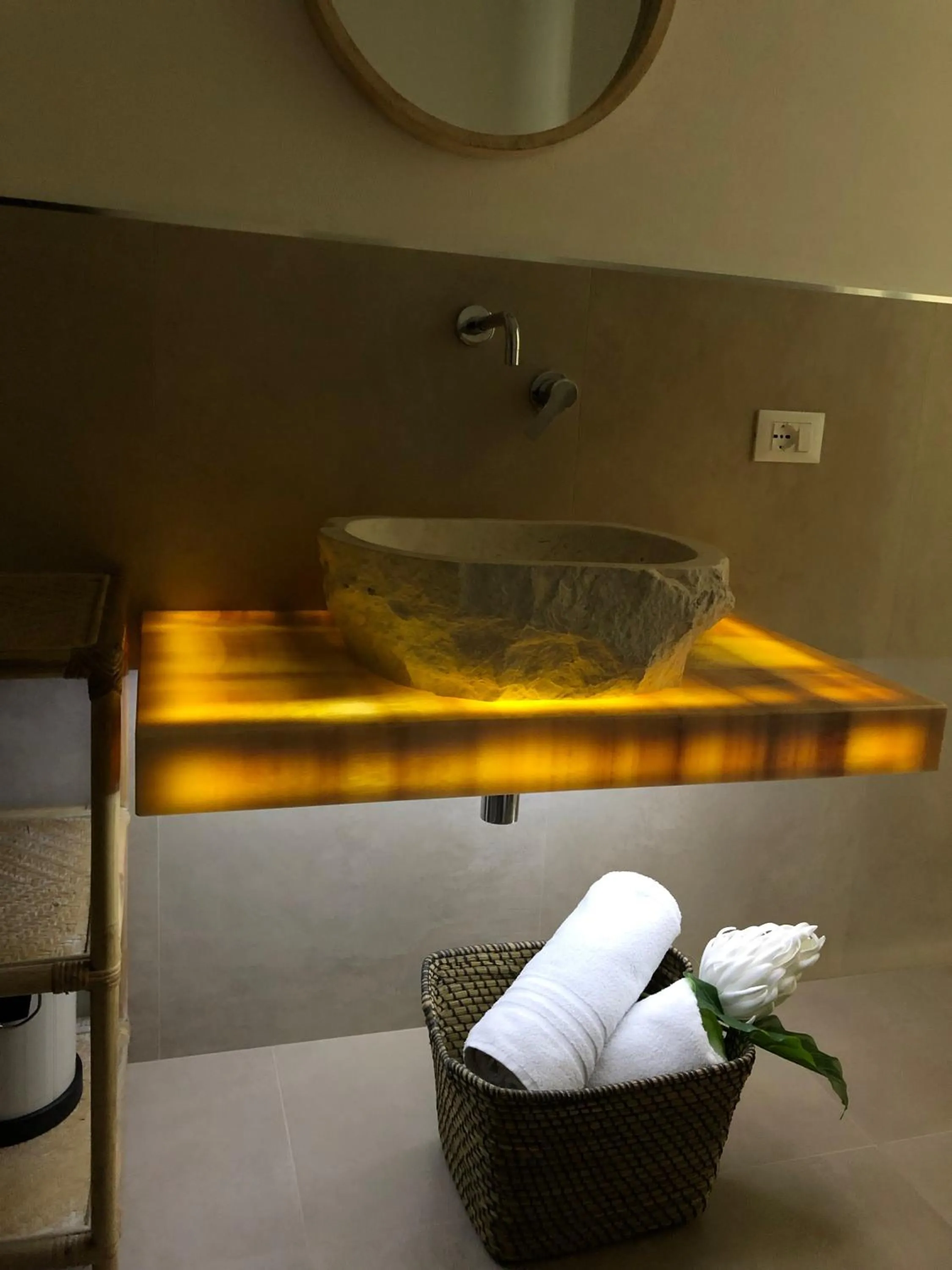 Bathroom in b&b le onde praiola