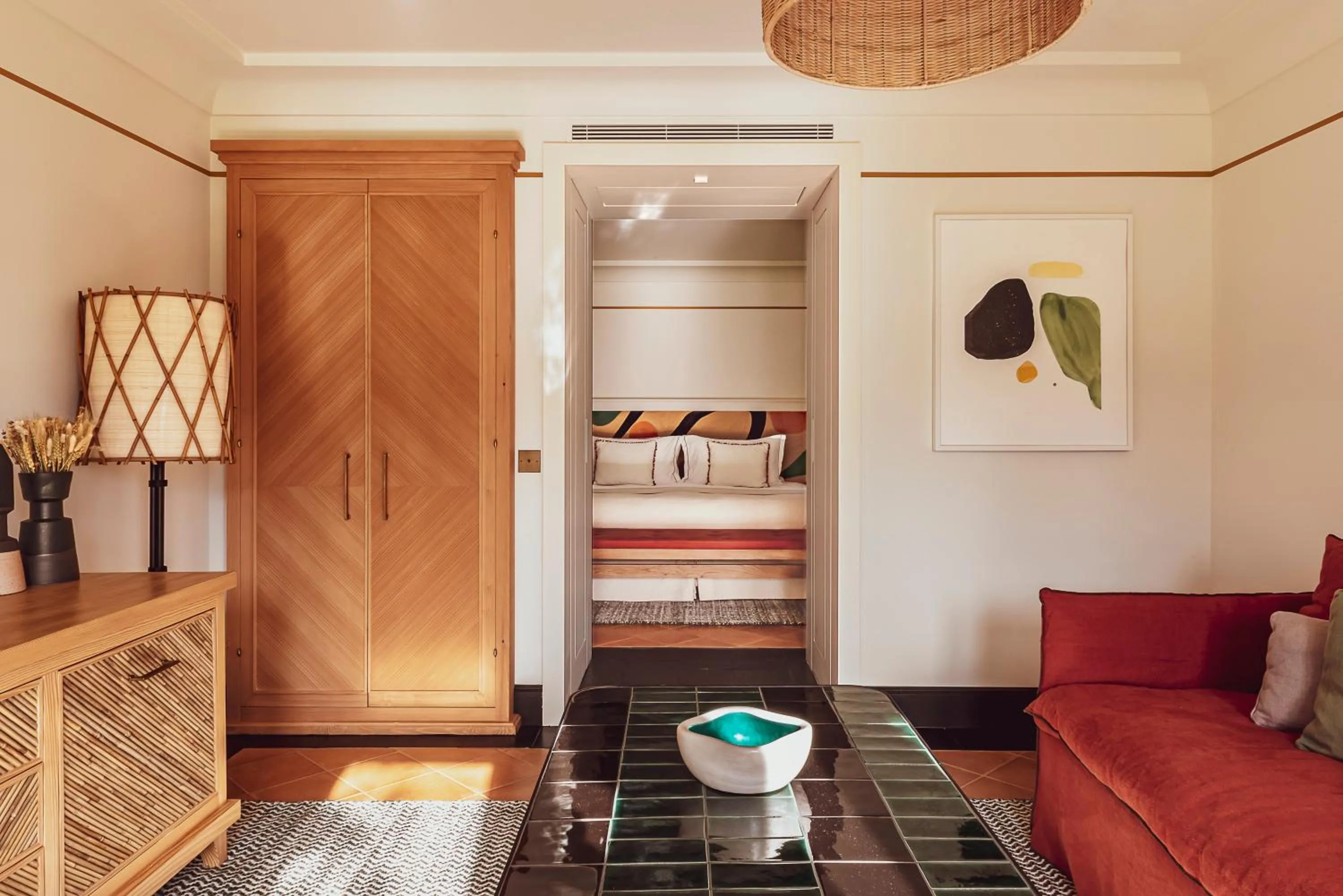 Living room, Bed in Hotel Lou Pinet