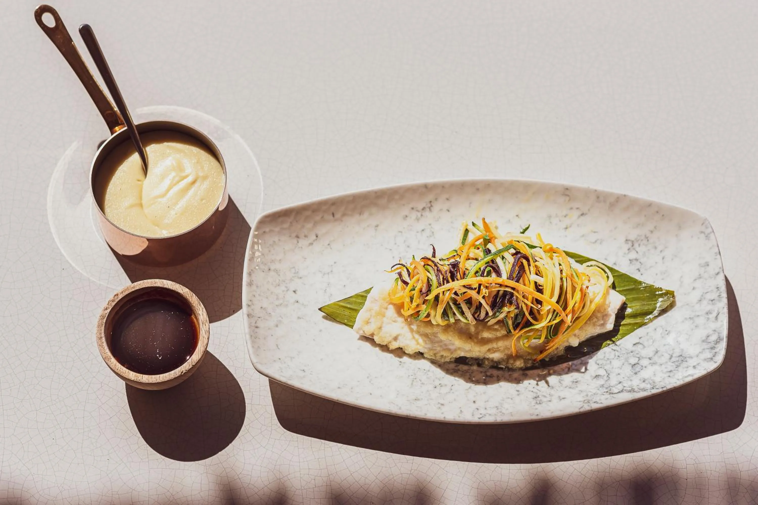 Food close-up in Hotel Lou Pinet