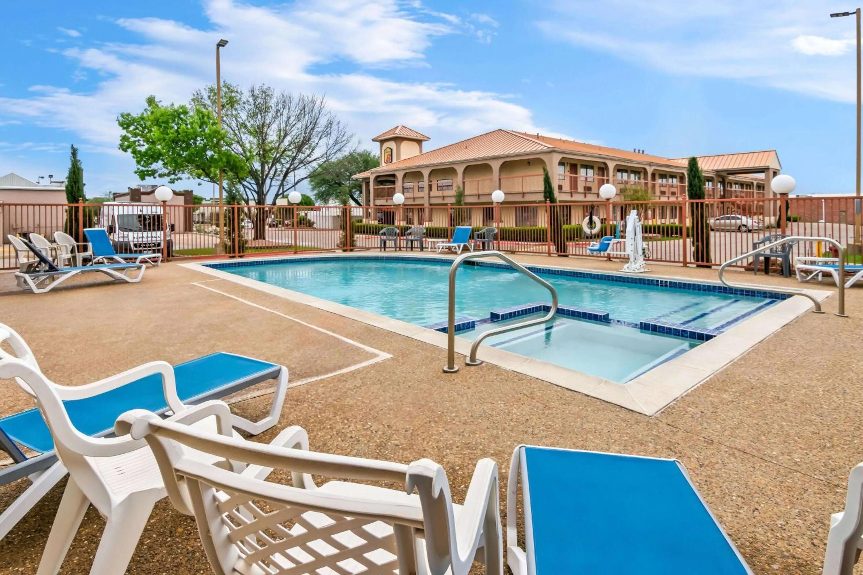 Pool view in Super 8 by Wyndham Grand Prairie Southwest