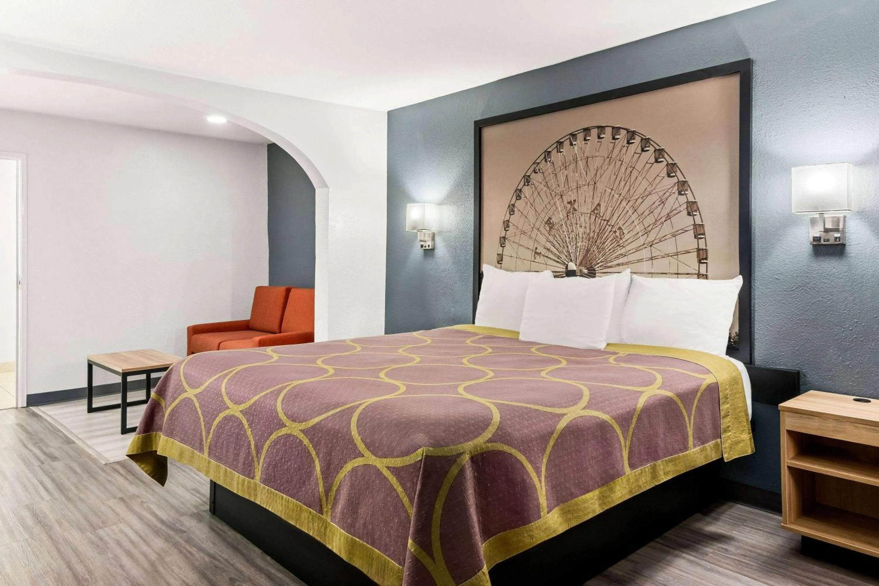 Bed in Super 8 by Wyndham Grand Prairie Southwest