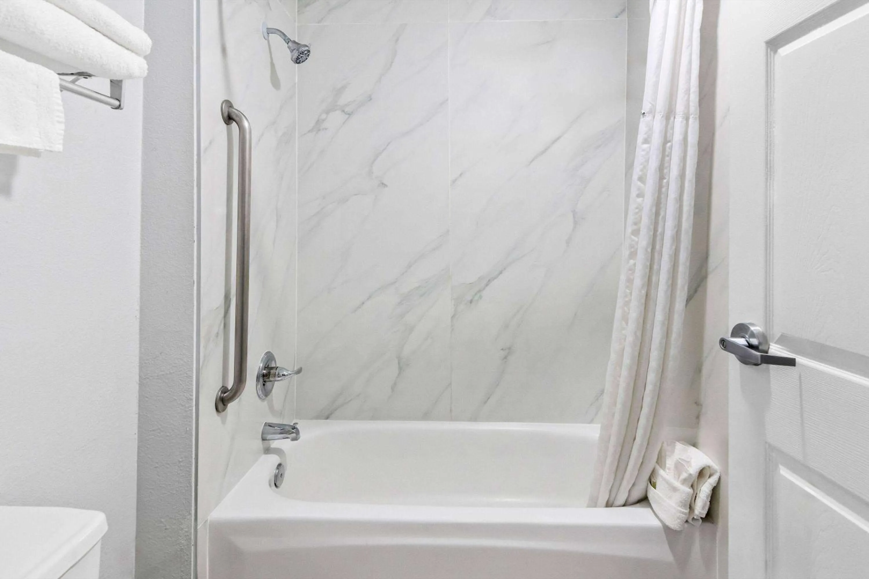 Bathroom in Super 8 by Wyndham Grand Prairie Southwest