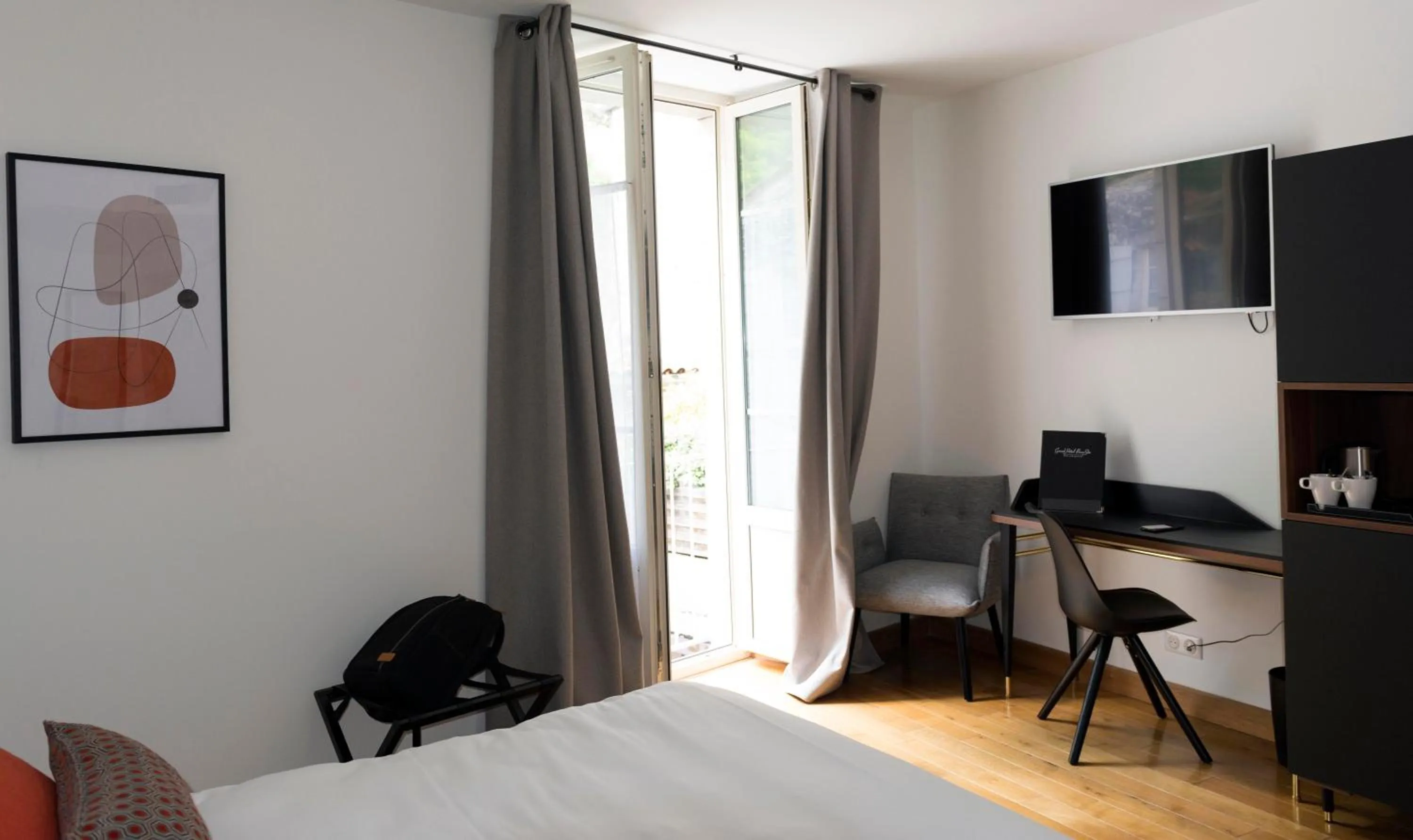 Bed in Hotel Beau Site - Rocamadour