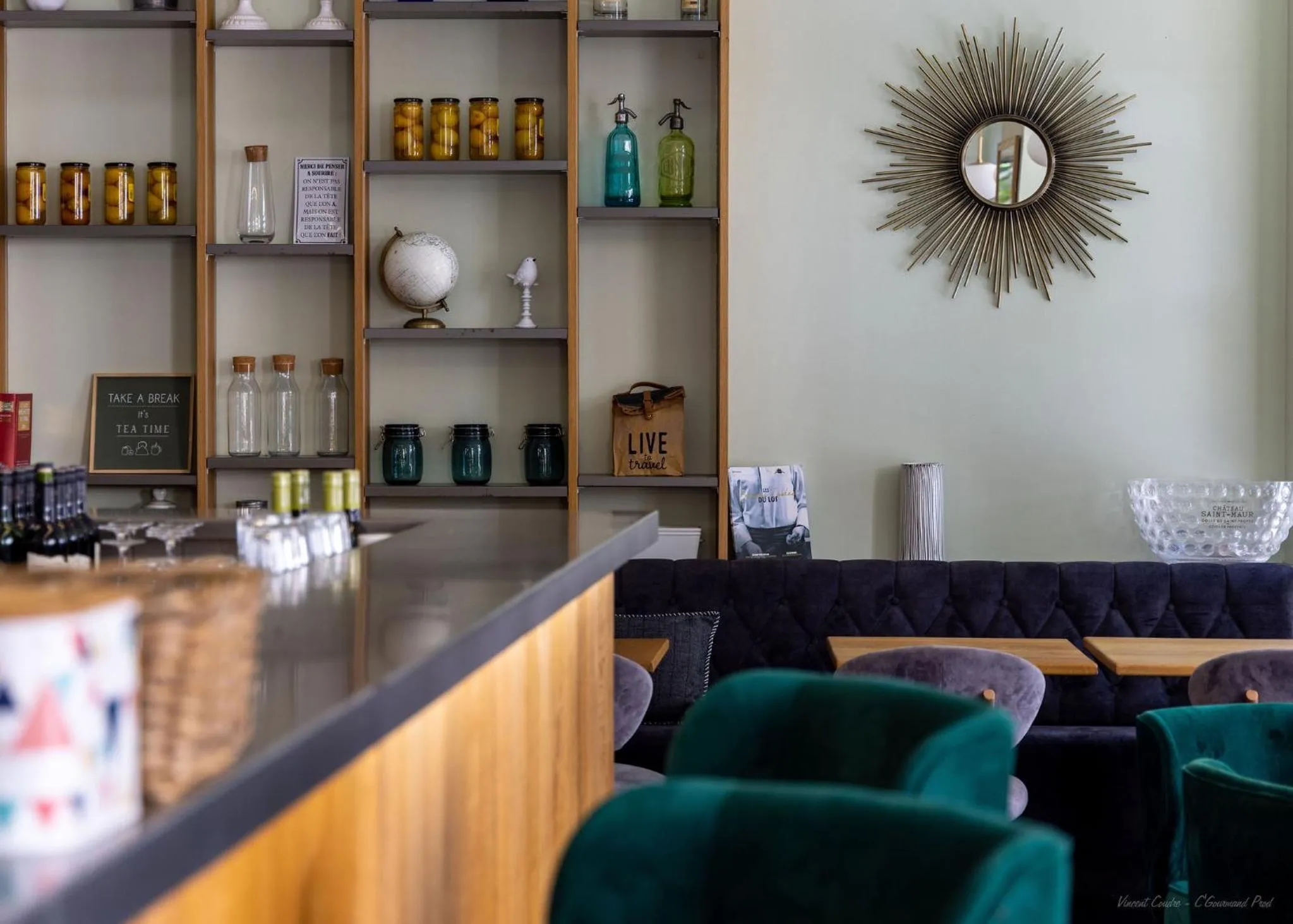 Lounge or bar in Hotel Beau Site - Rocamadour