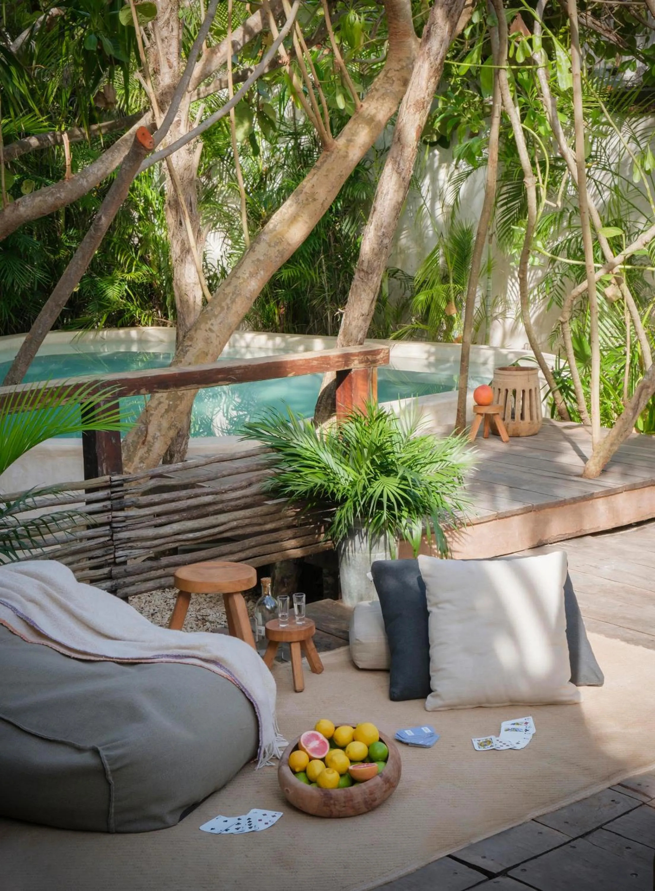 Pool view in Aldea Canzul Tulum