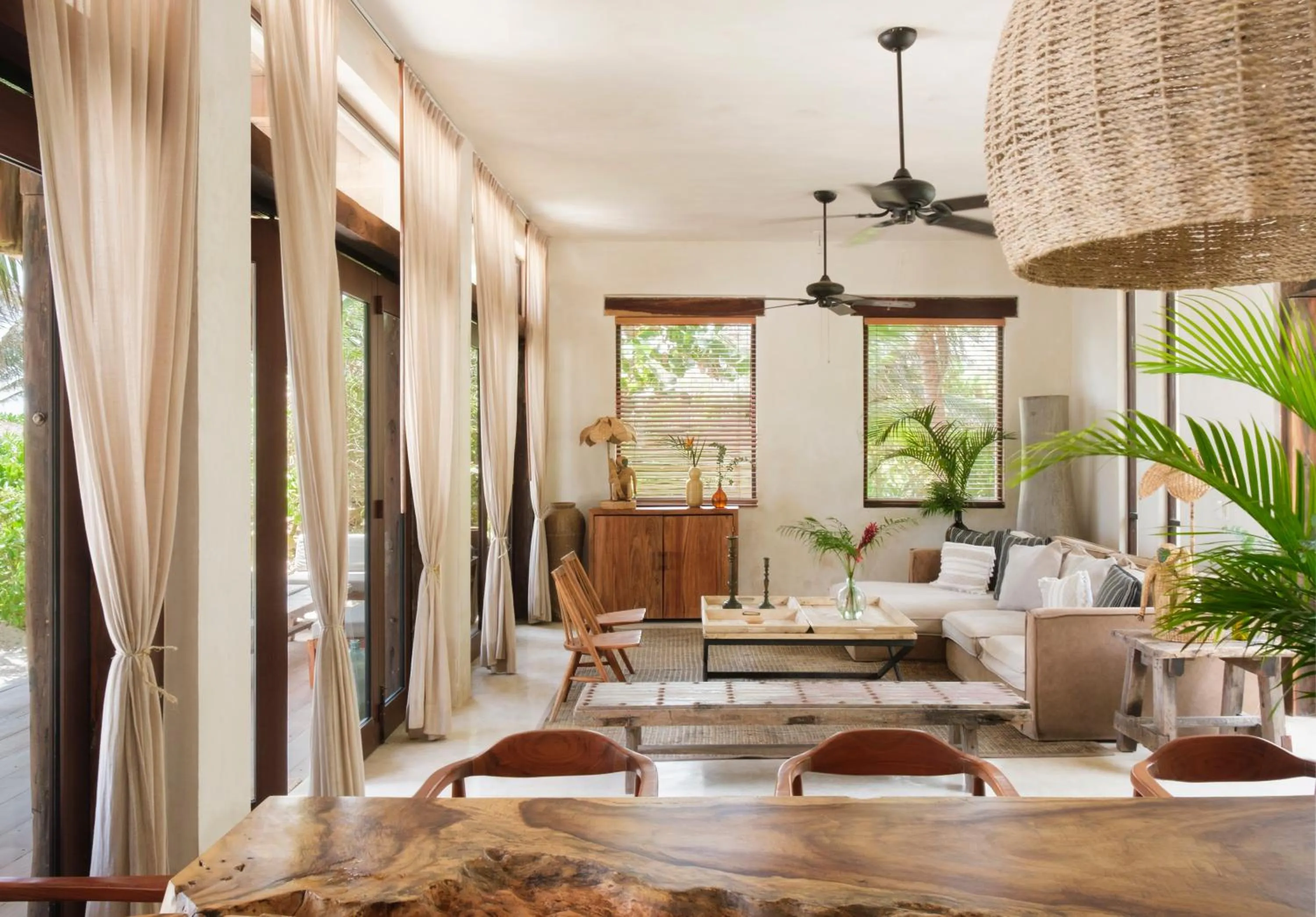 Living room in Aldea Canzul Tulum