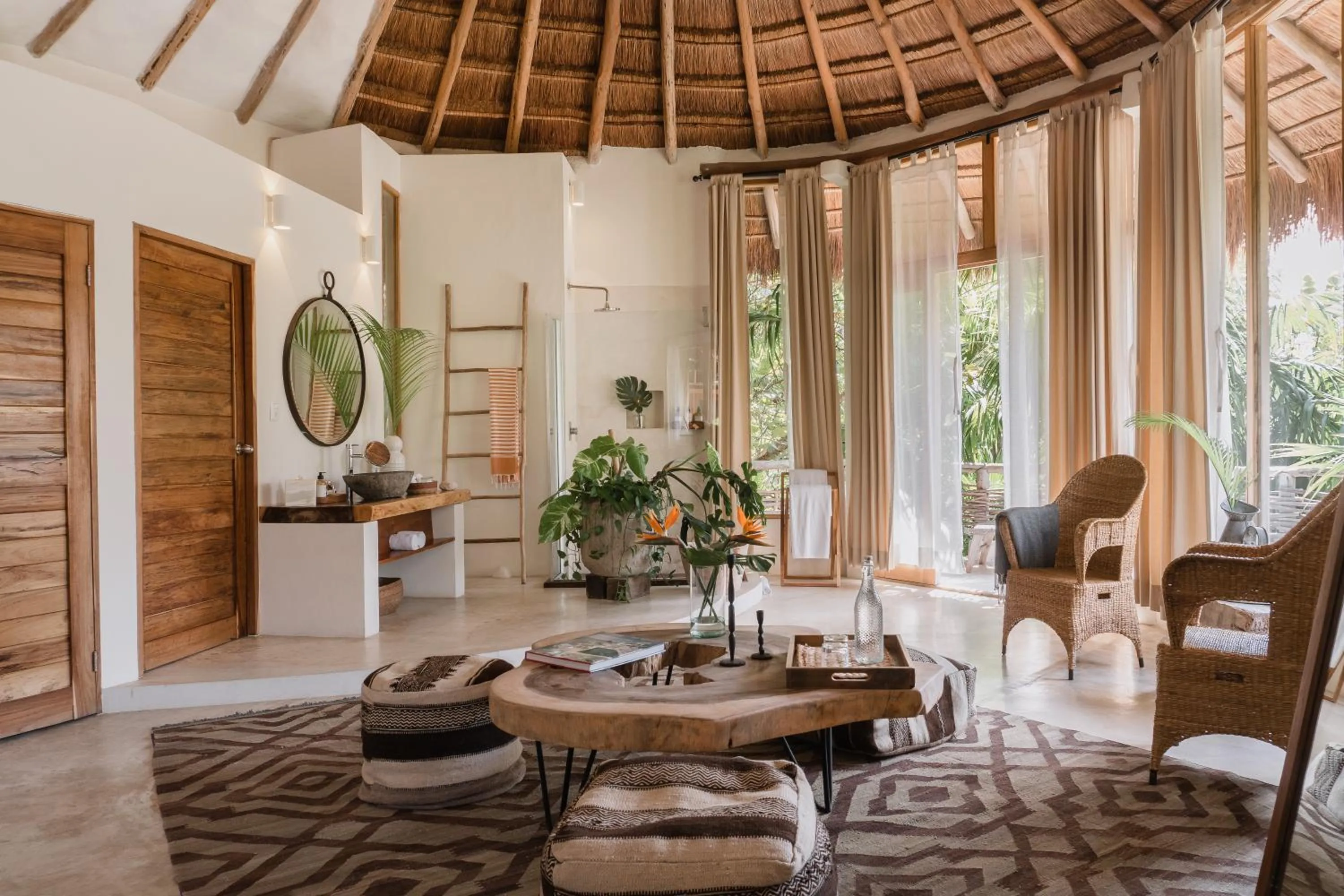 Living room in Aldea Canzul Tulum