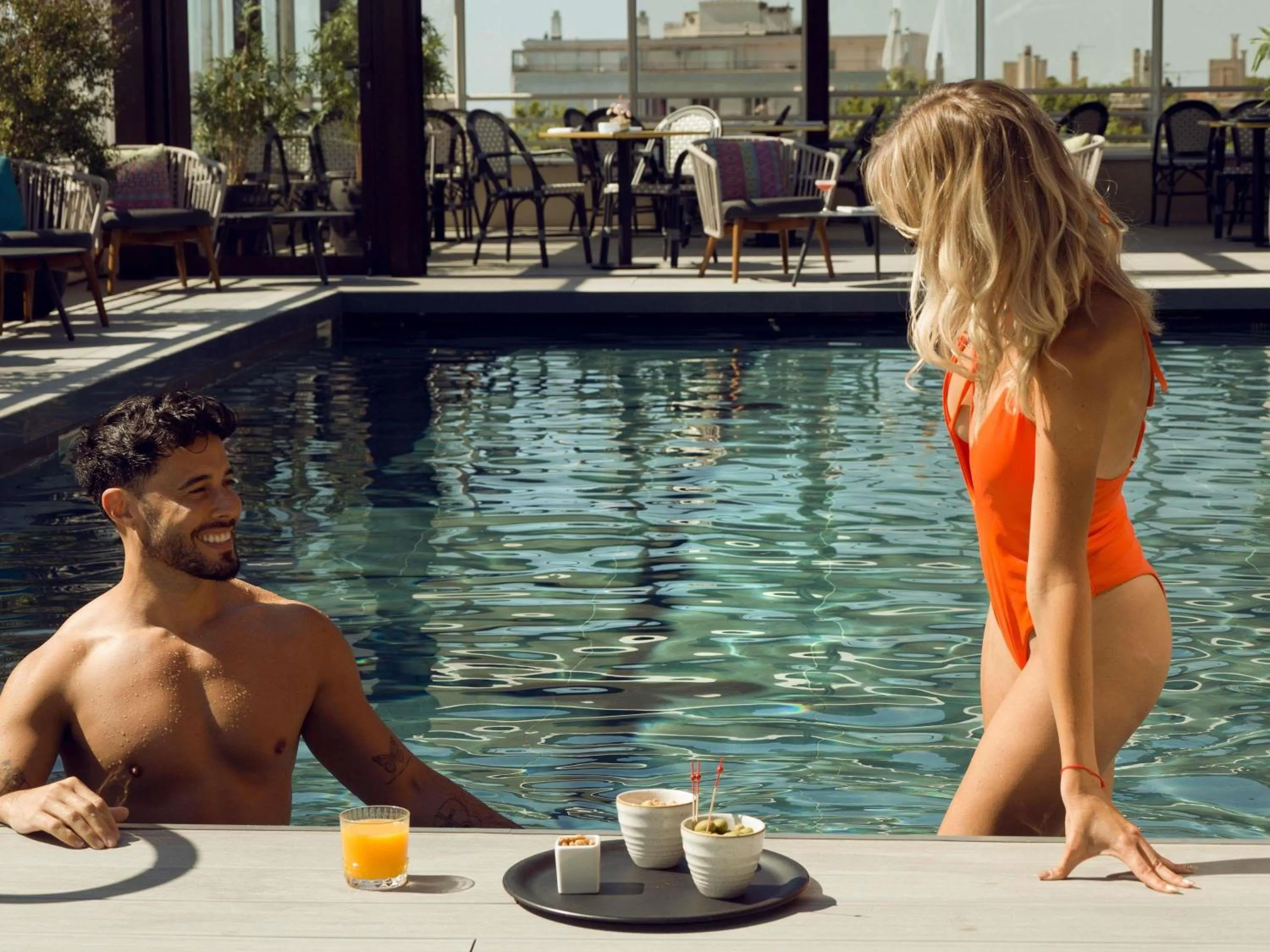 Pool view in Pullman La Pléiade Montpellier Centre