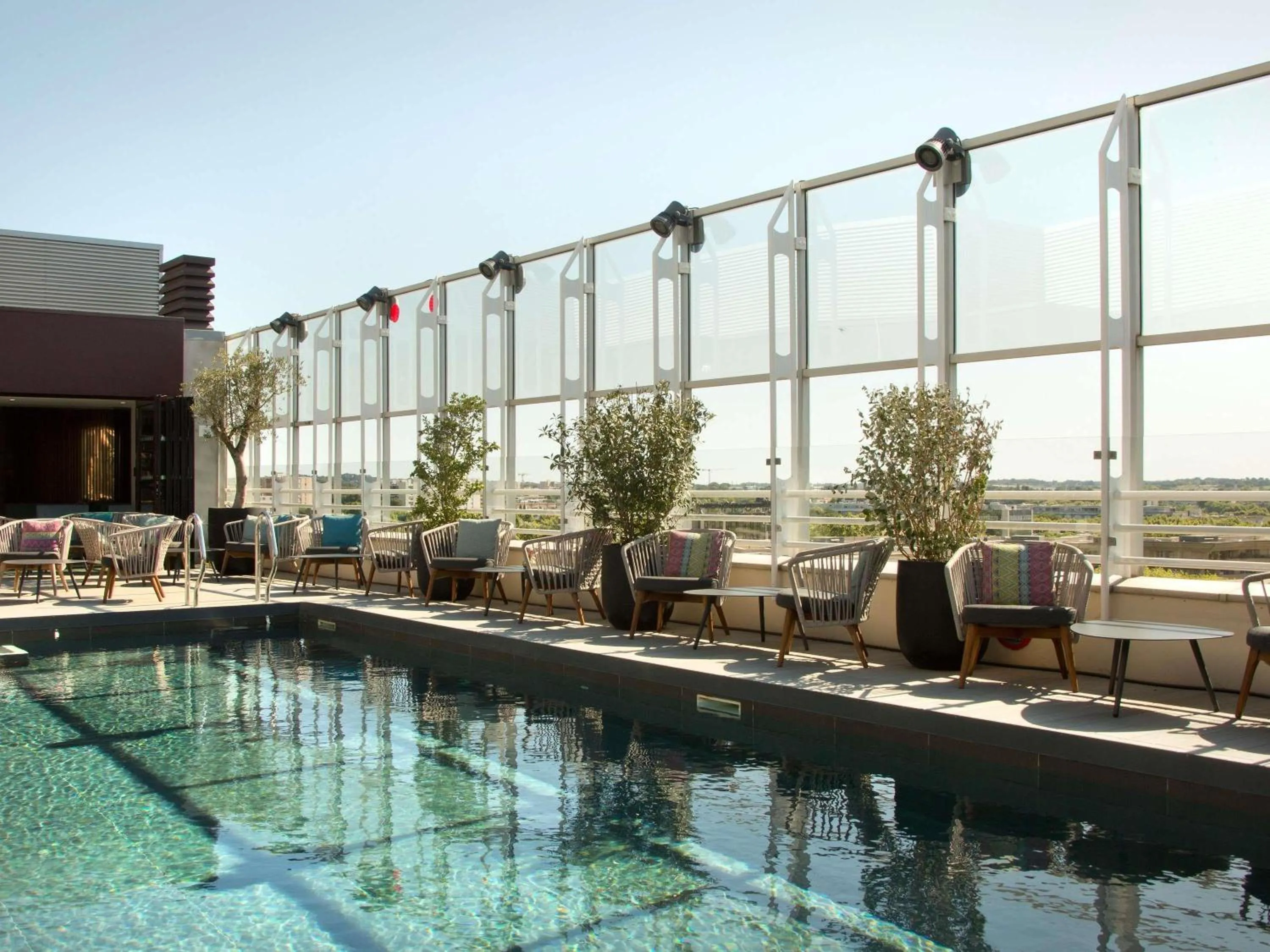 Pool view in Pullman La Pléiade Montpellier Centre