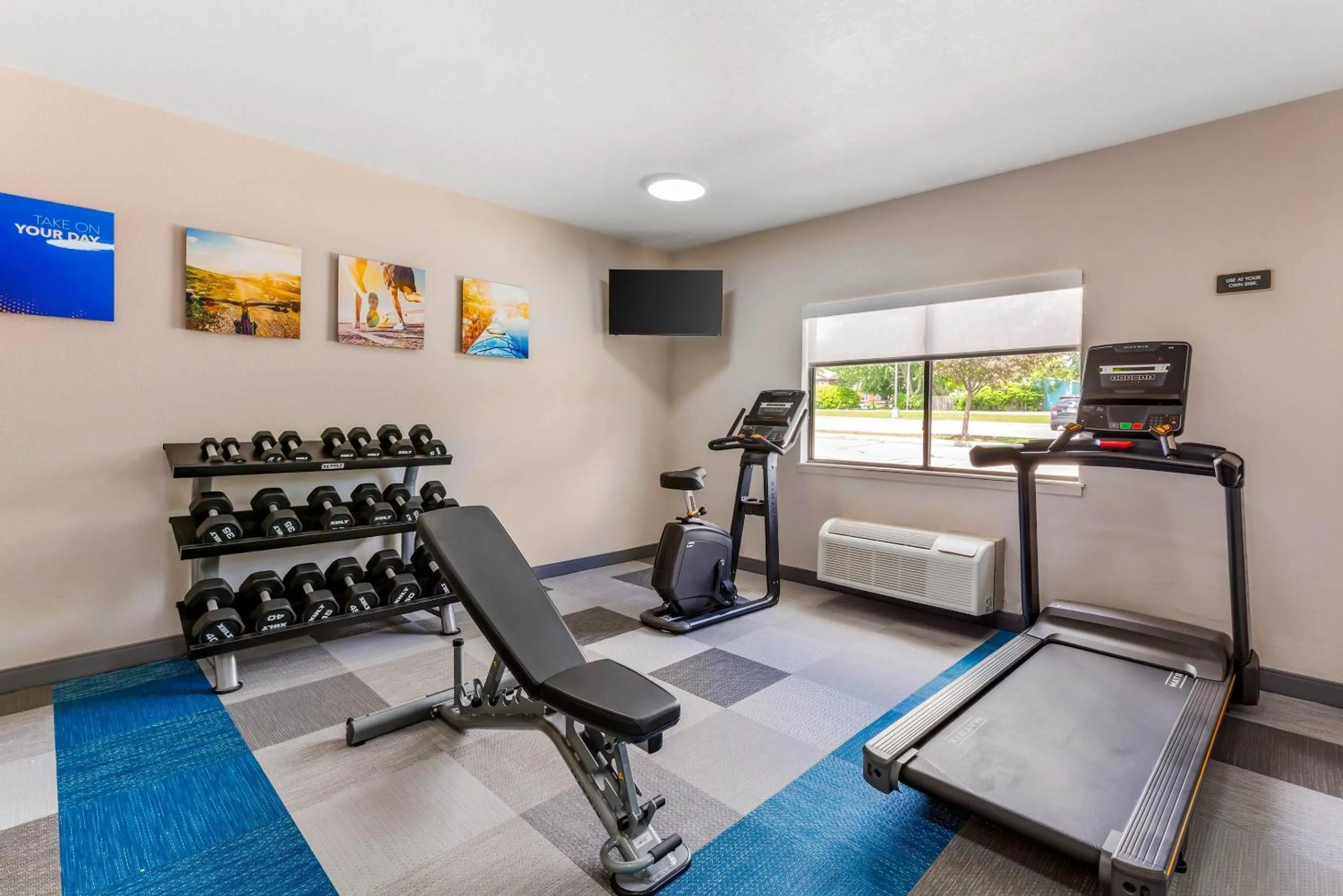 Fitness centre/facilities in Comfort Inn River's Edge