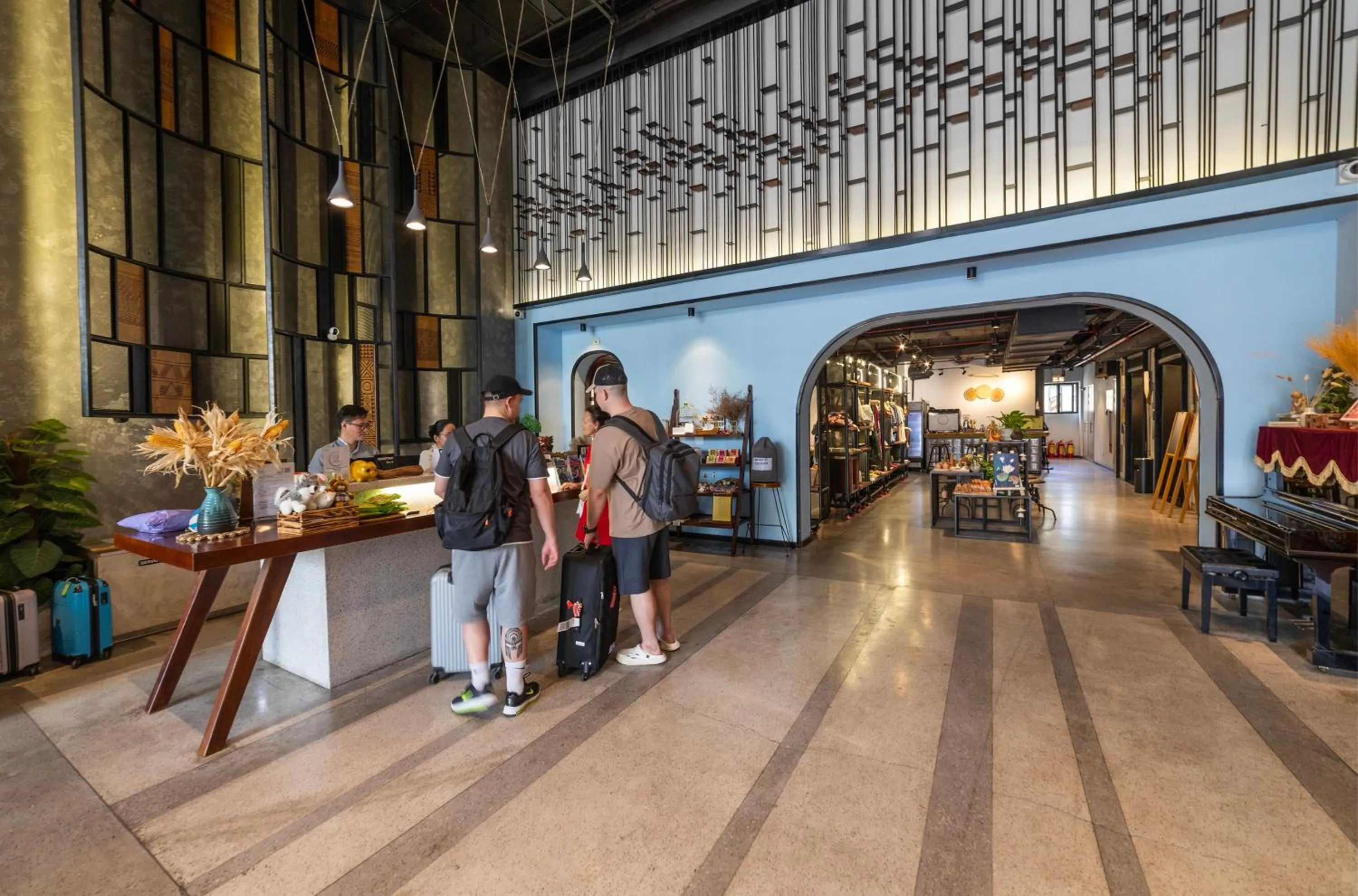 Lobby or reception in Em Oi Boutique Hotel