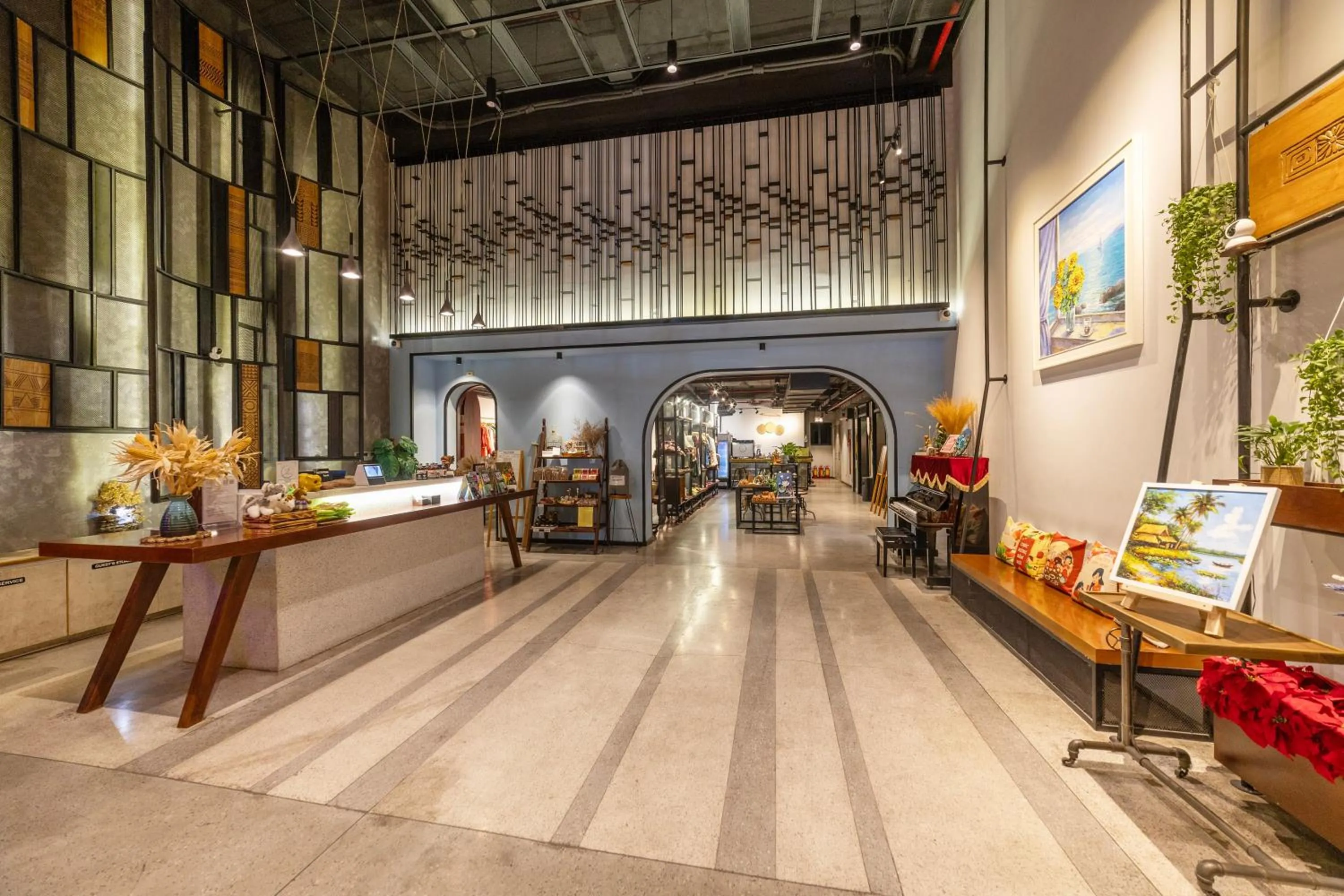 Lobby or reception in Em Oi Boutique Hotel