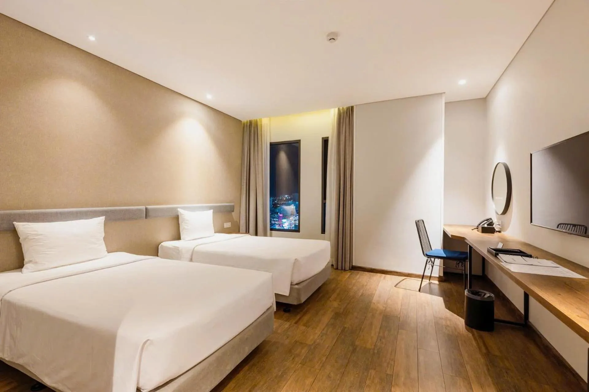 Bed in Em Oi Boutique Hotel