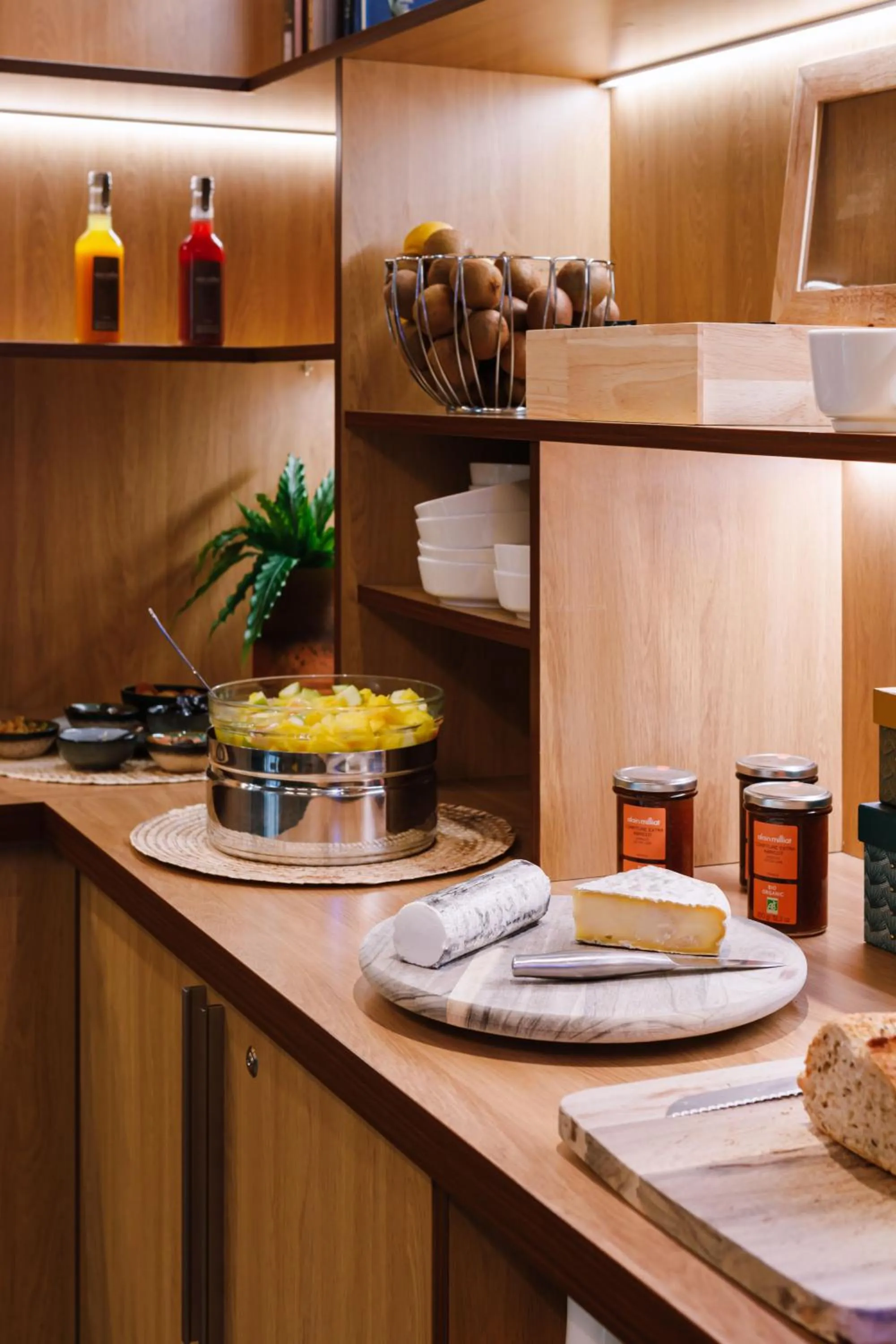 Buffet breakfast in Hotel Des Remparts Perrache