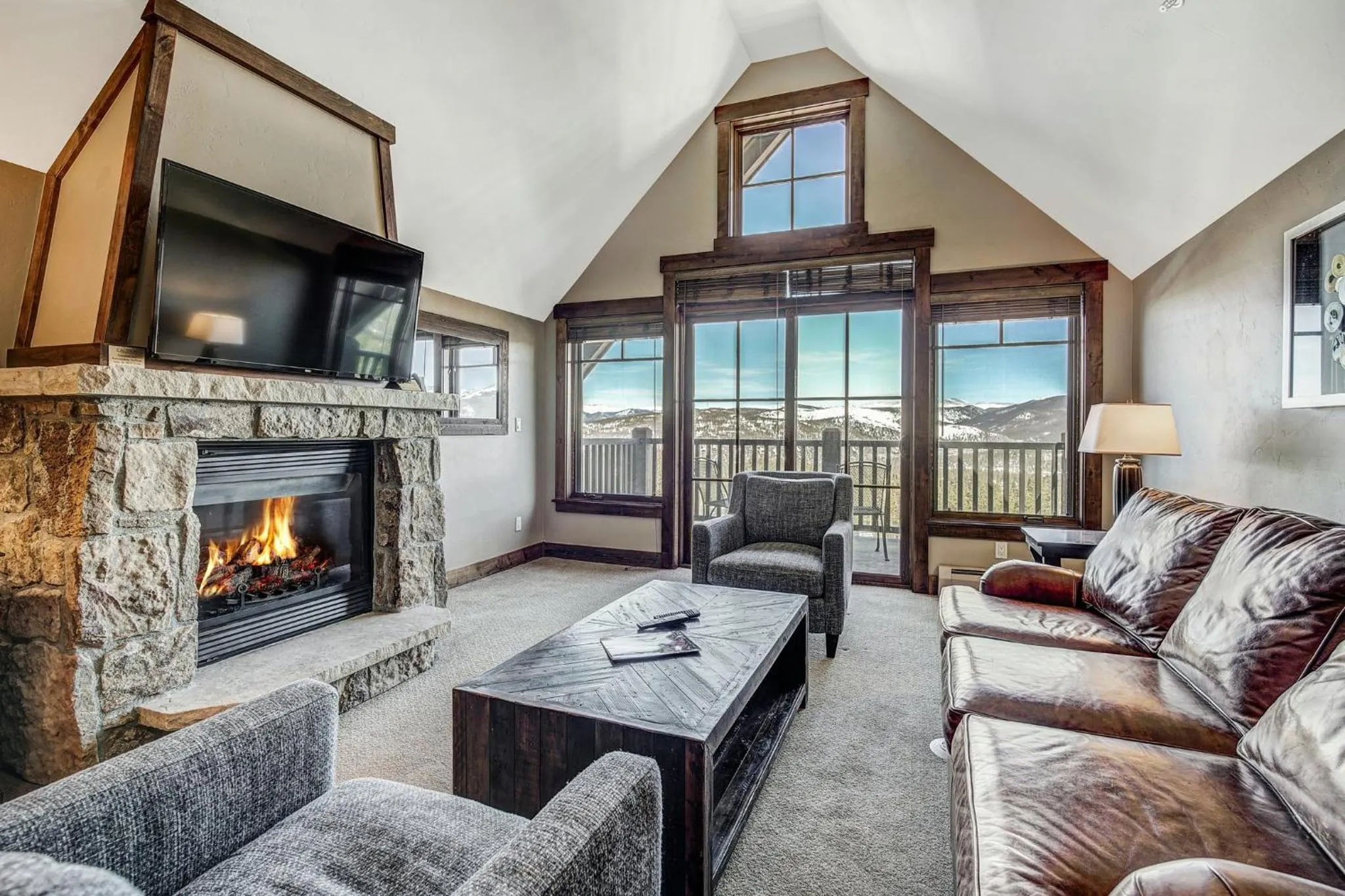 Living room in Crystal Peak Lodge, A Vail Resorts Property