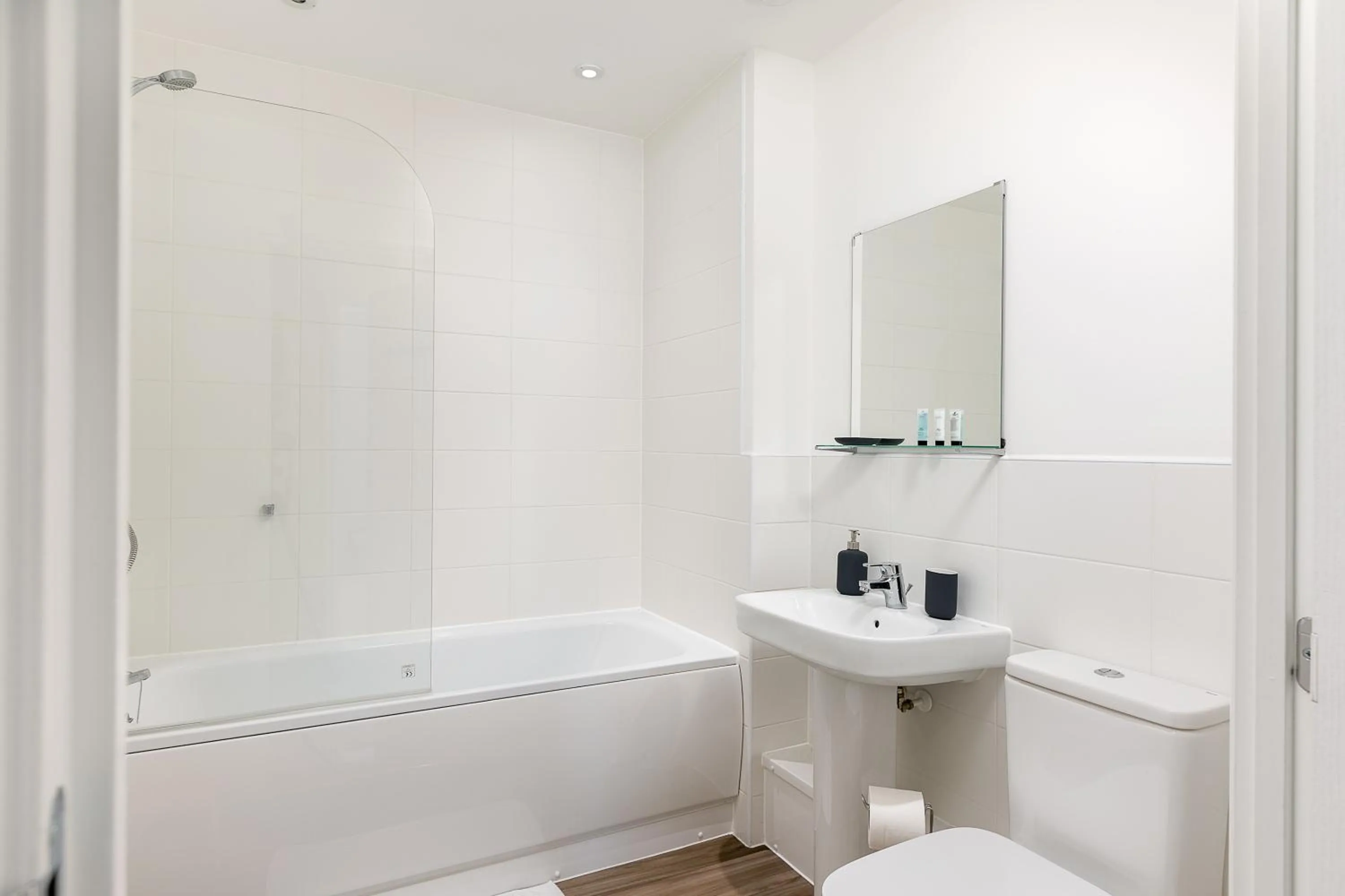 Shower in Hertford Serviced Apartments by Payman Club