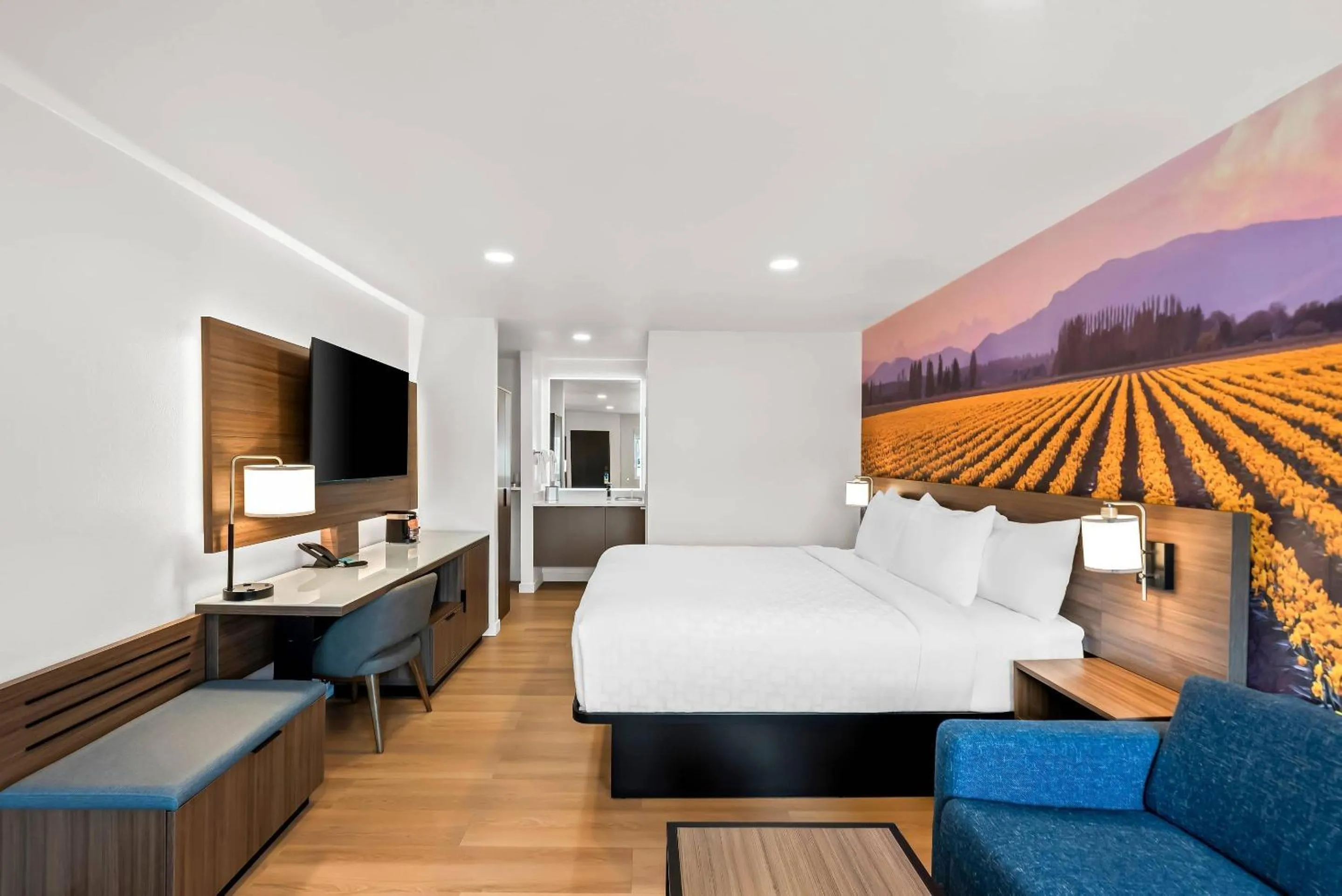 Bedroom, Bed in Clarion Pointe Mount Vernon - Burlington