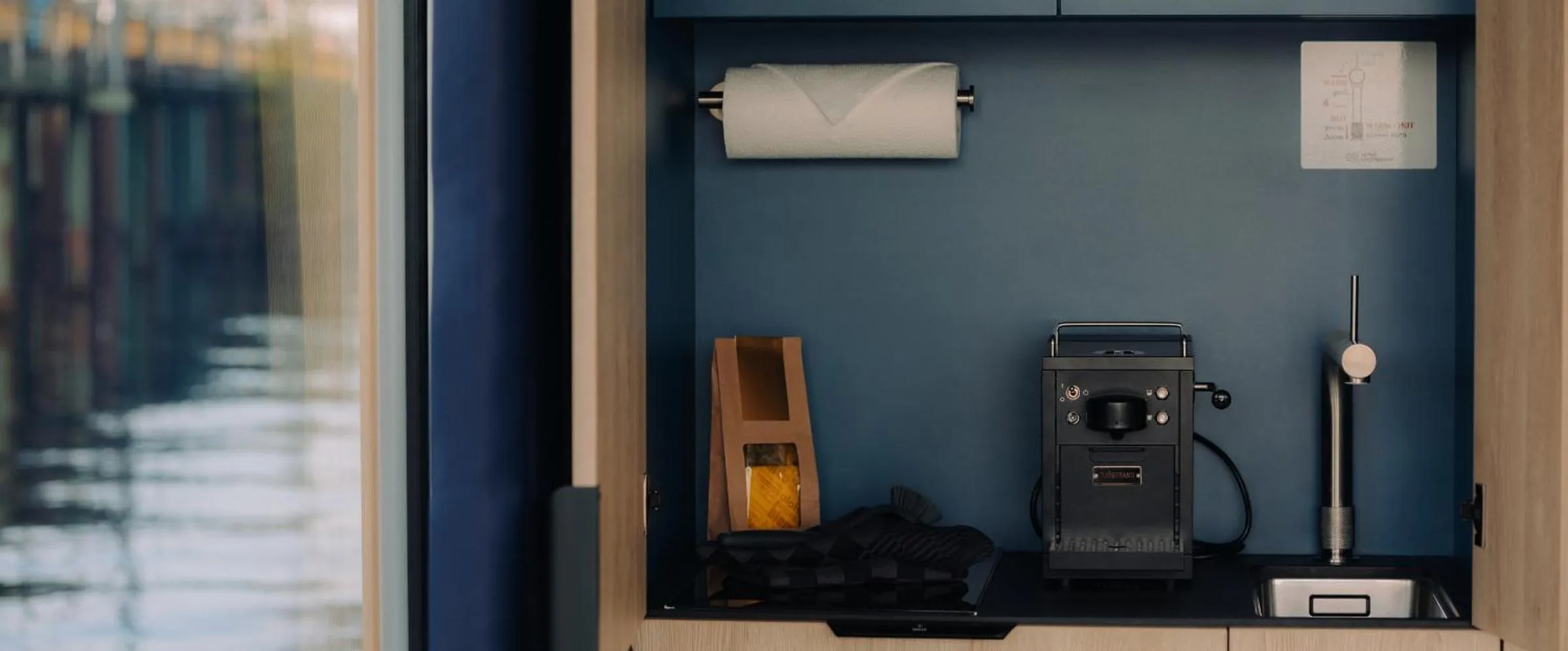 Kitchen or kitchenette in Spreeapartment MARA