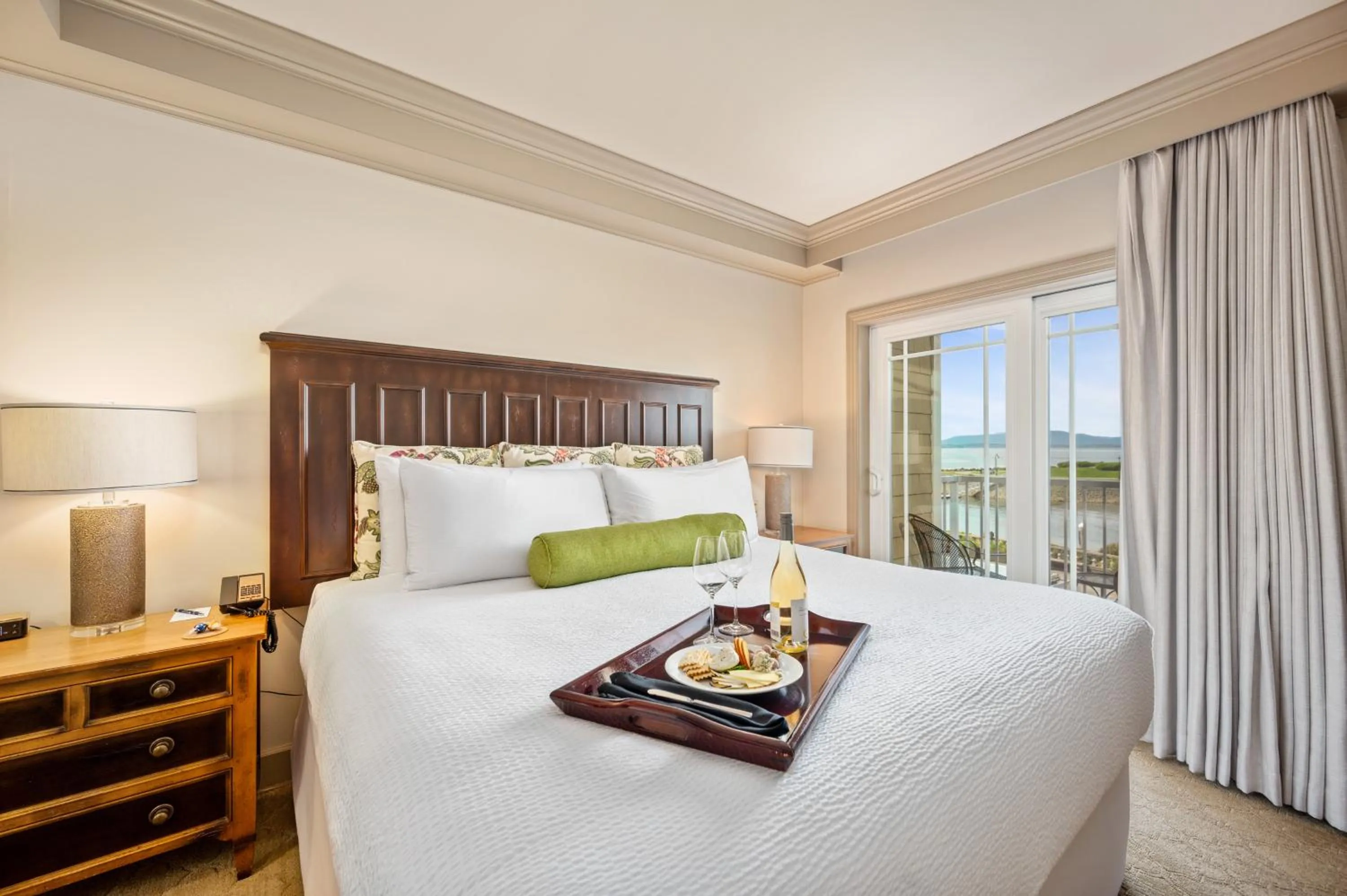 Bed in Hotel Bellwether on Bellingham Bay