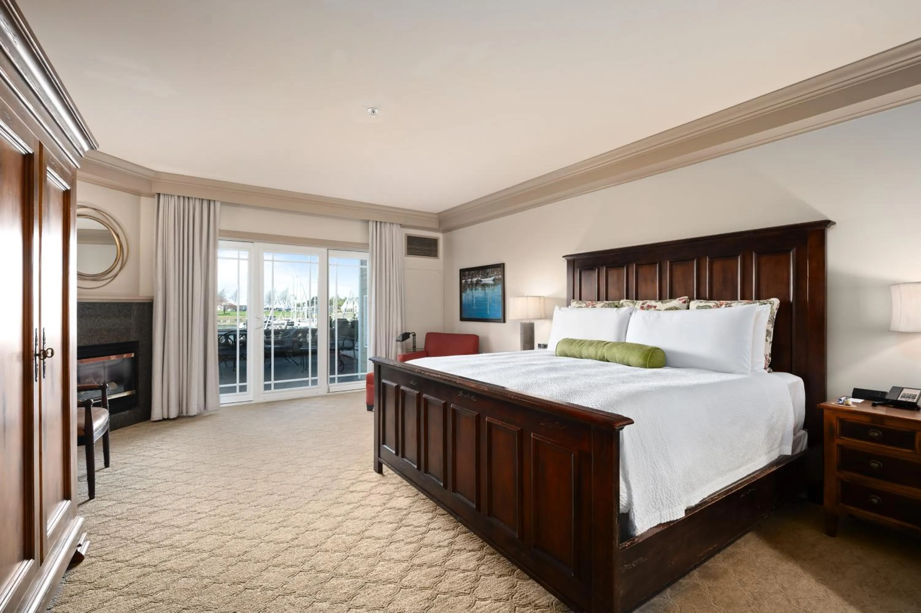 Bed in Hotel Bellwether on Bellingham Bay