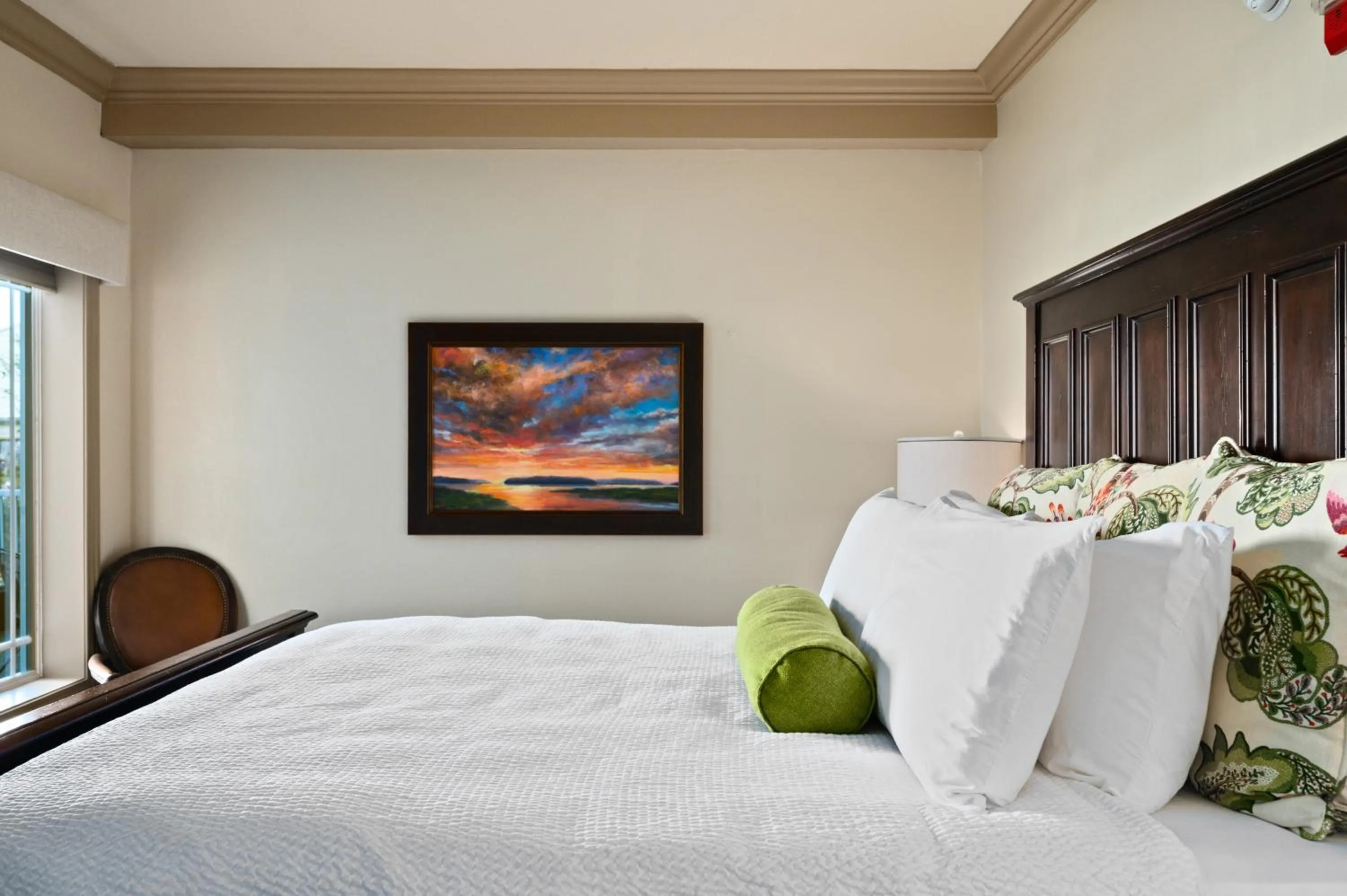 Bed in Hotel Bellwether on Bellingham Bay