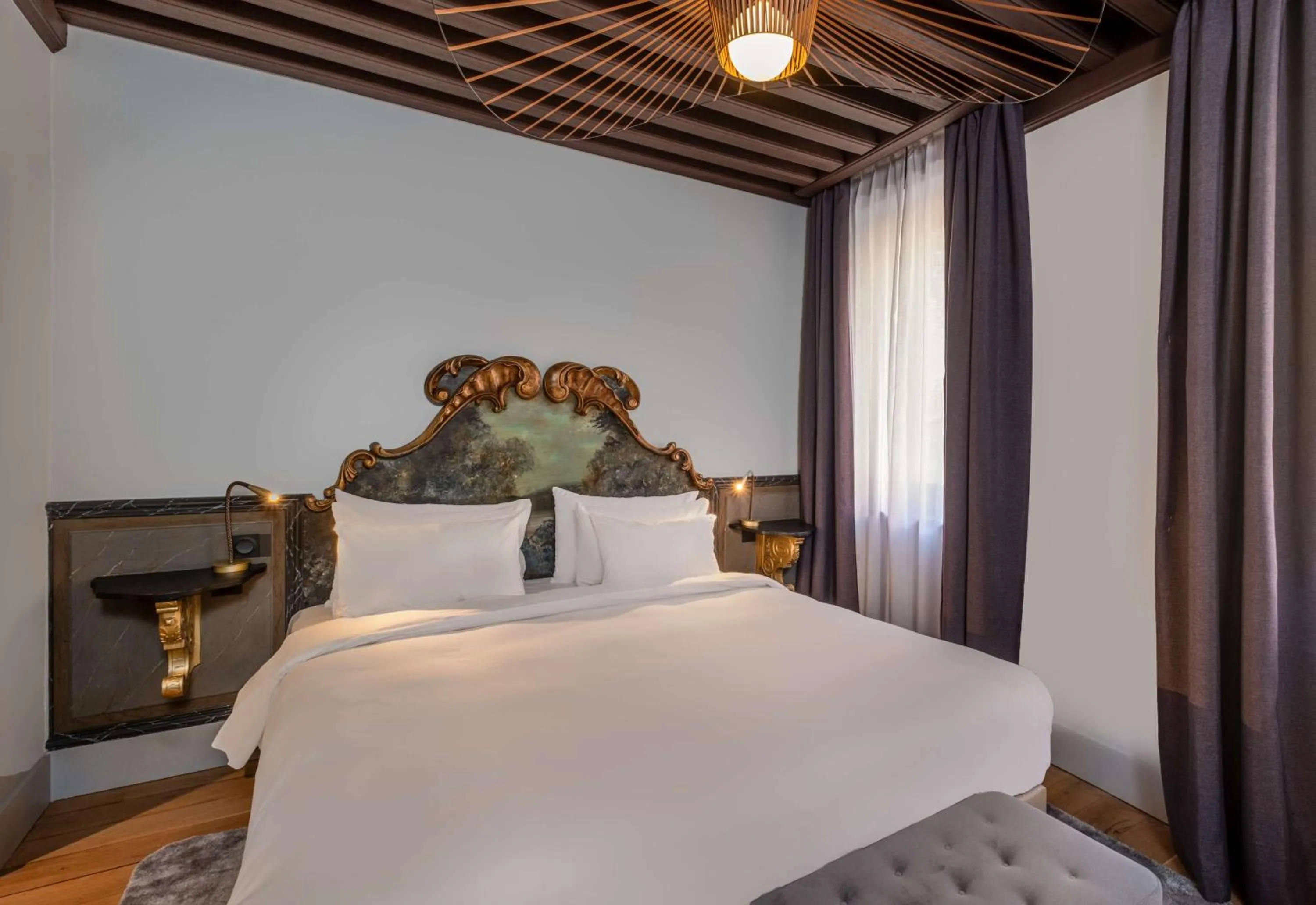 Bedroom, Bed in Cour des Loges Lyon, A Radisson Collection Hotel