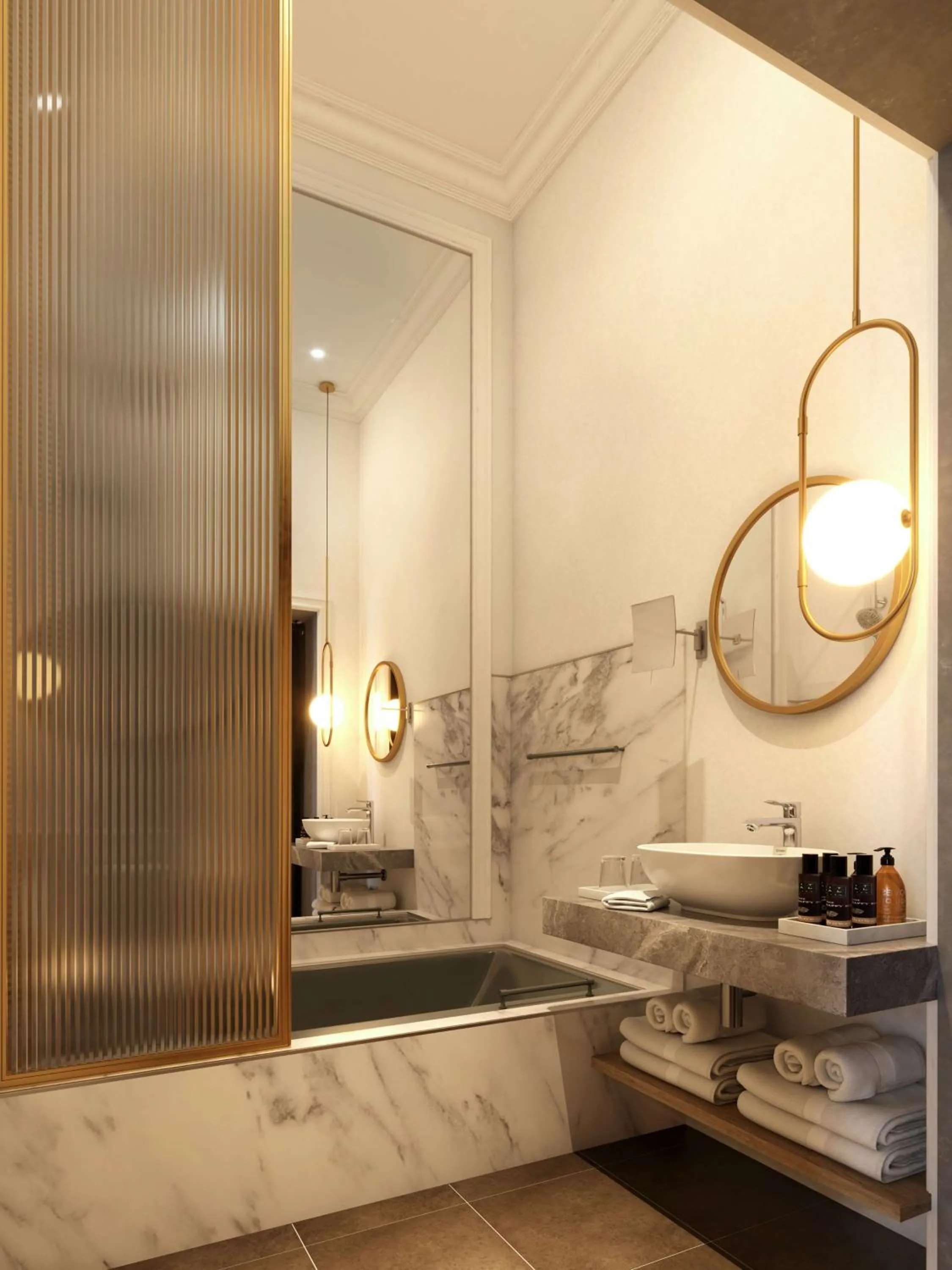 Bathroom in Cour des Loges Lyon, A Radisson Collection Hotel