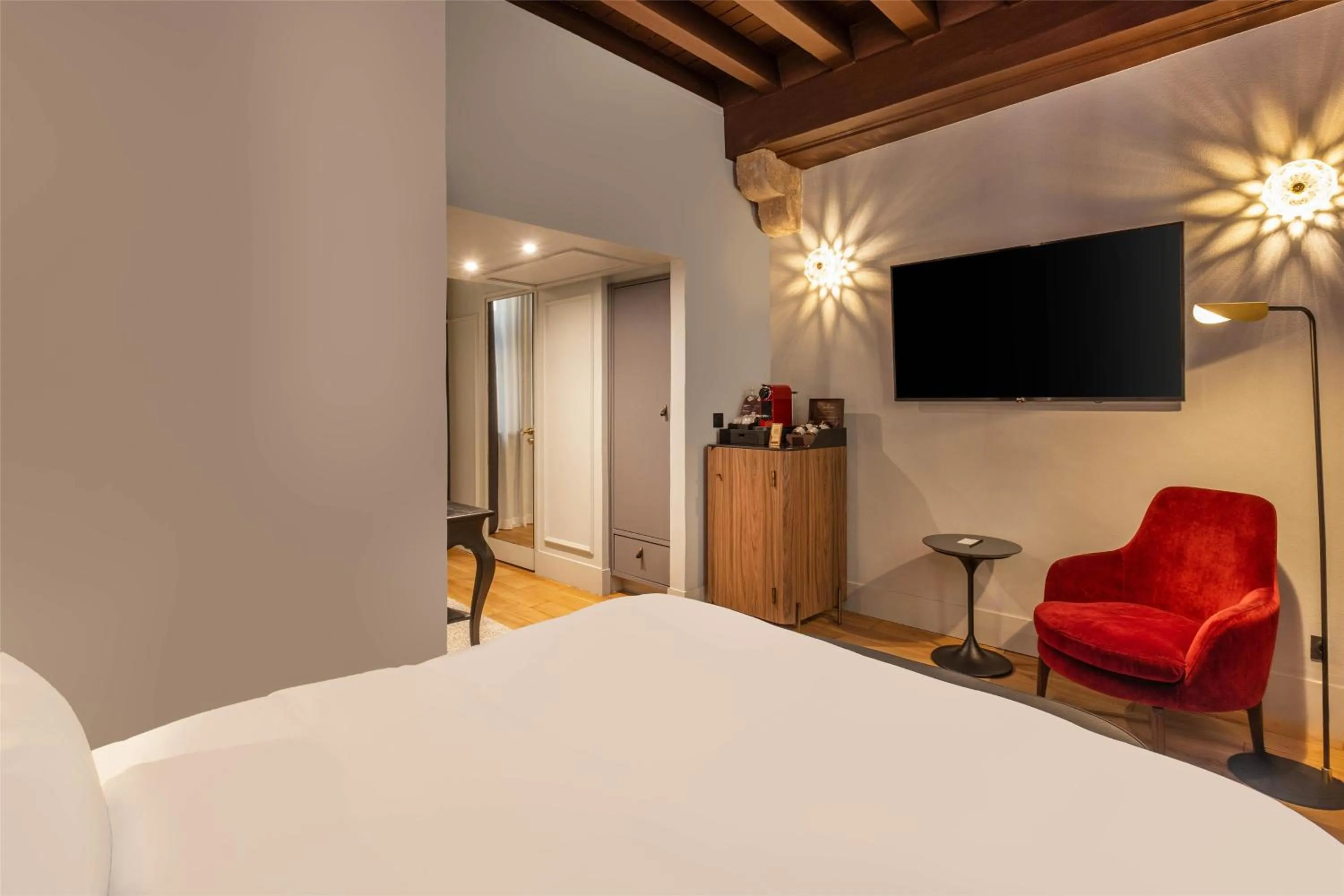 Bedroom, Bed in Cour des Loges Lyon, A Radisson Collection Hotel