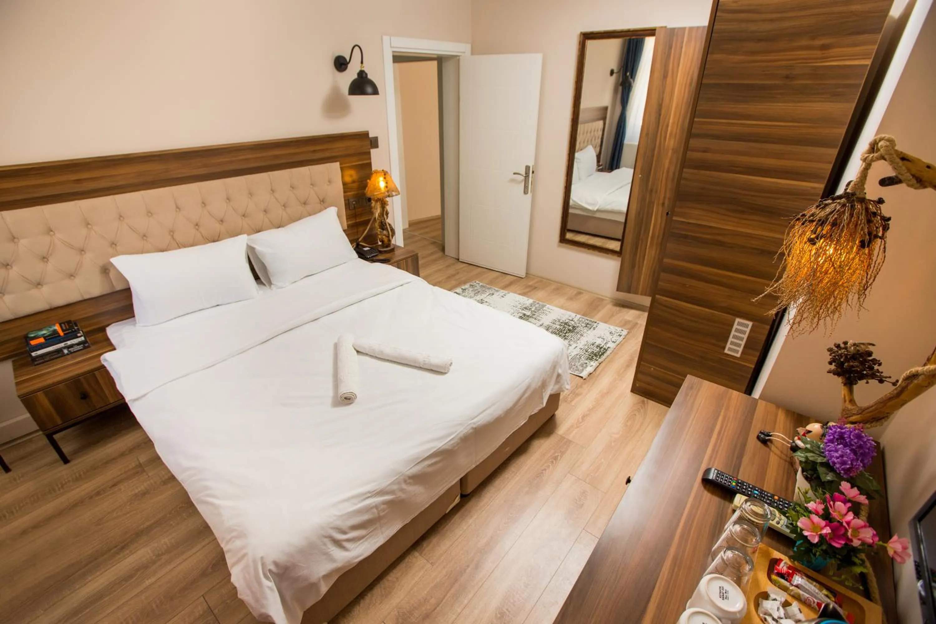 Bed in Corner Garden Hotel