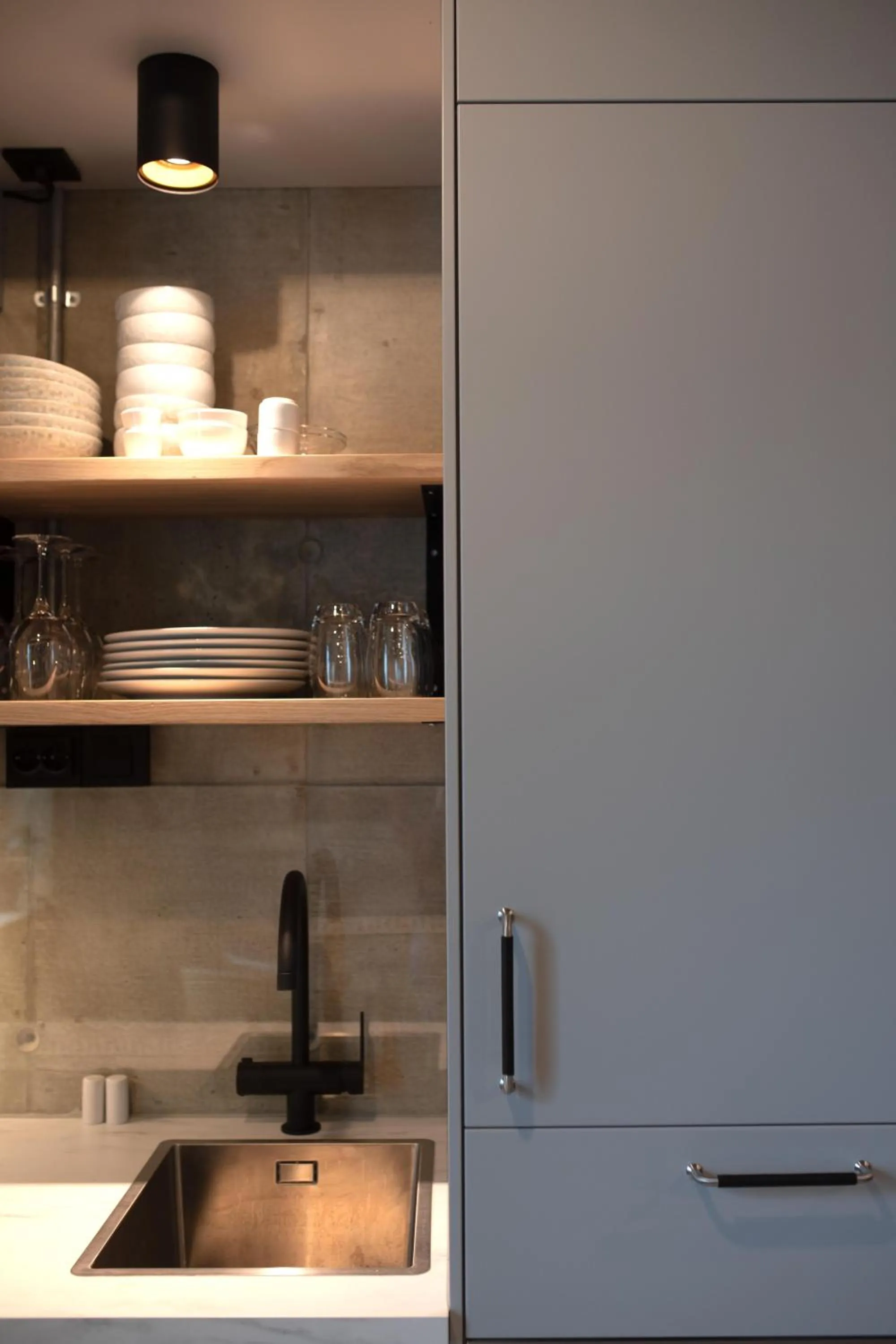 Kitchen or kitchenette in Home Again Apartments Kirkegata