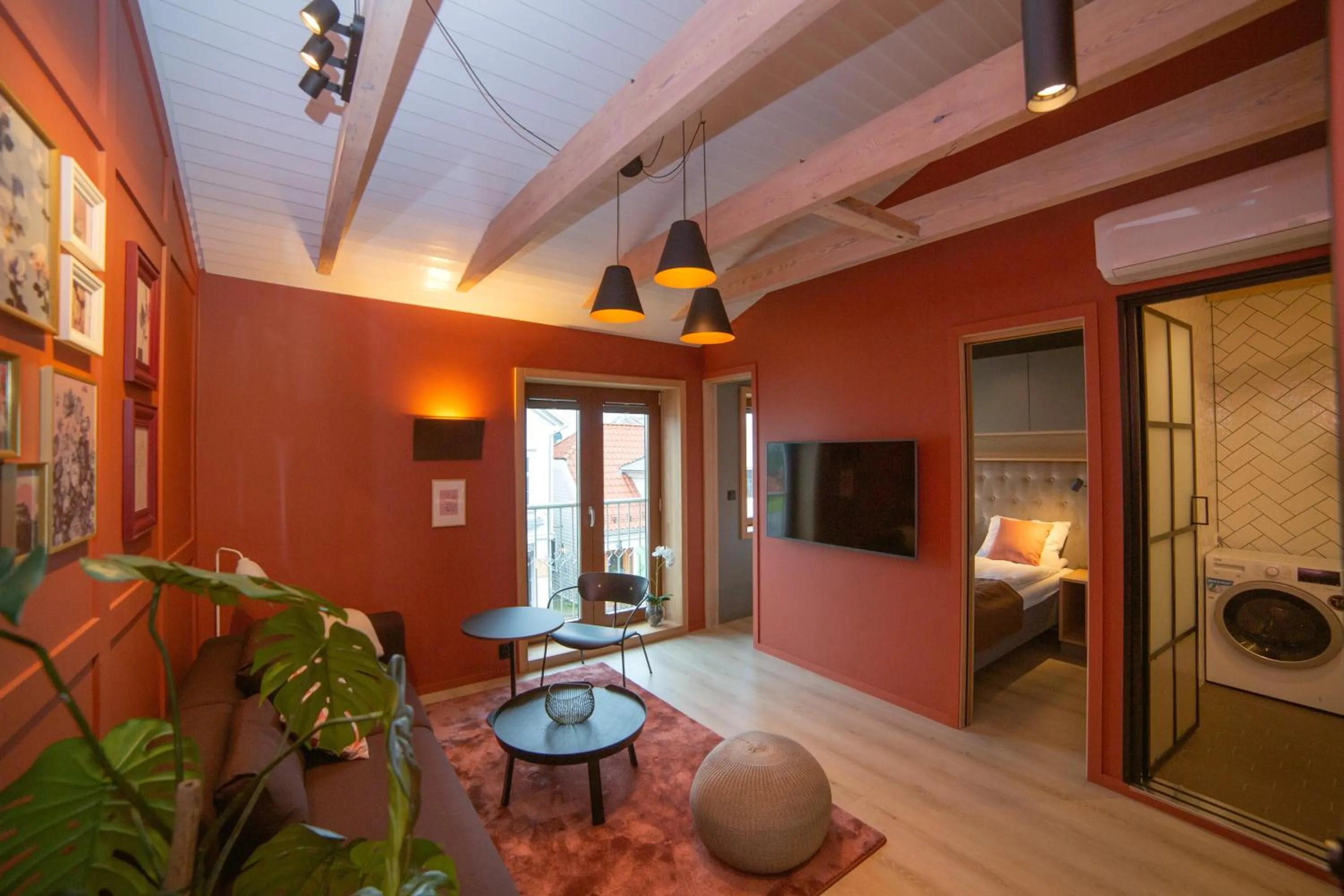 Bed in Home Again Apartments Kirkegata