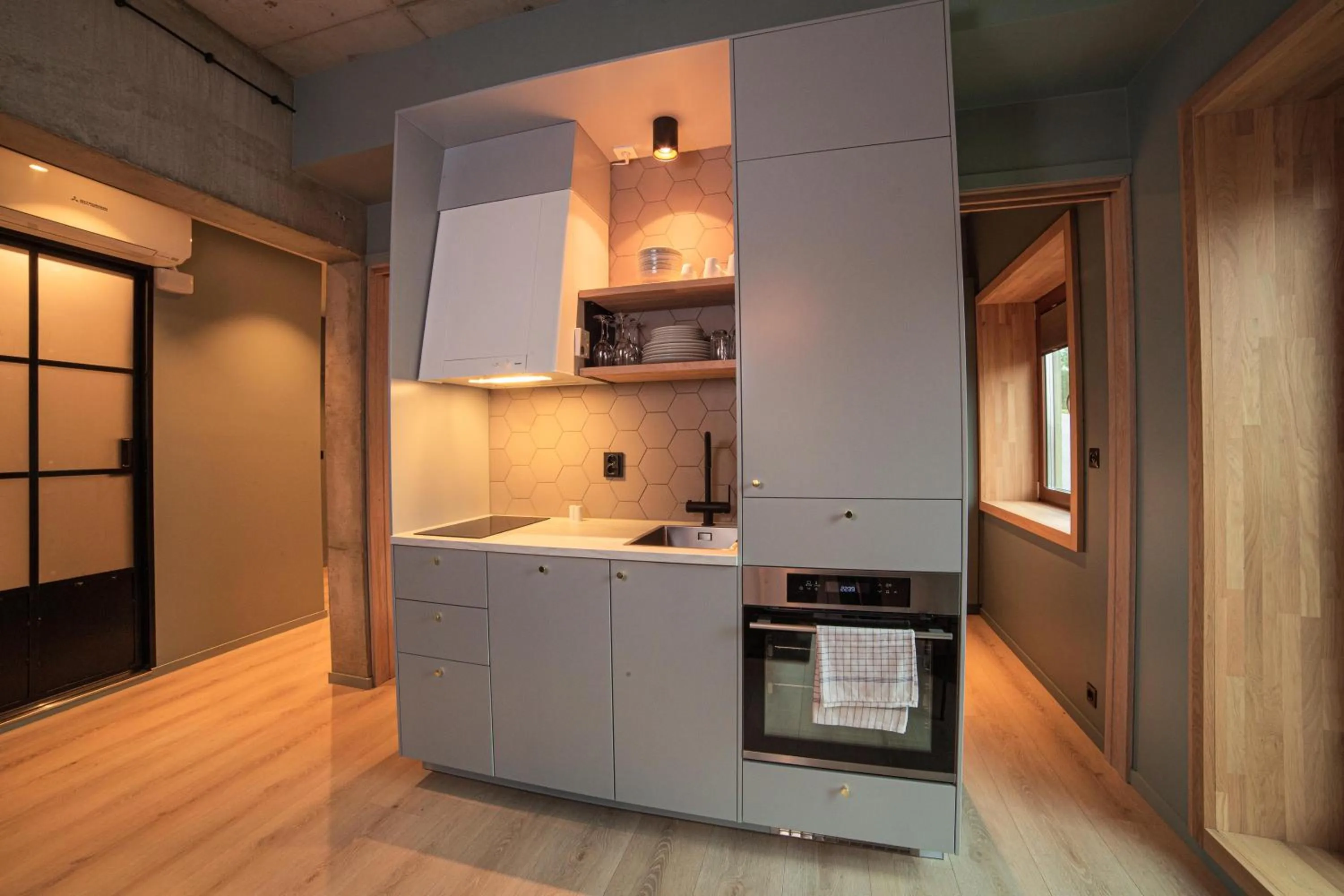 Kitchen or kitchenette in Home Again Apartments Kirkegata