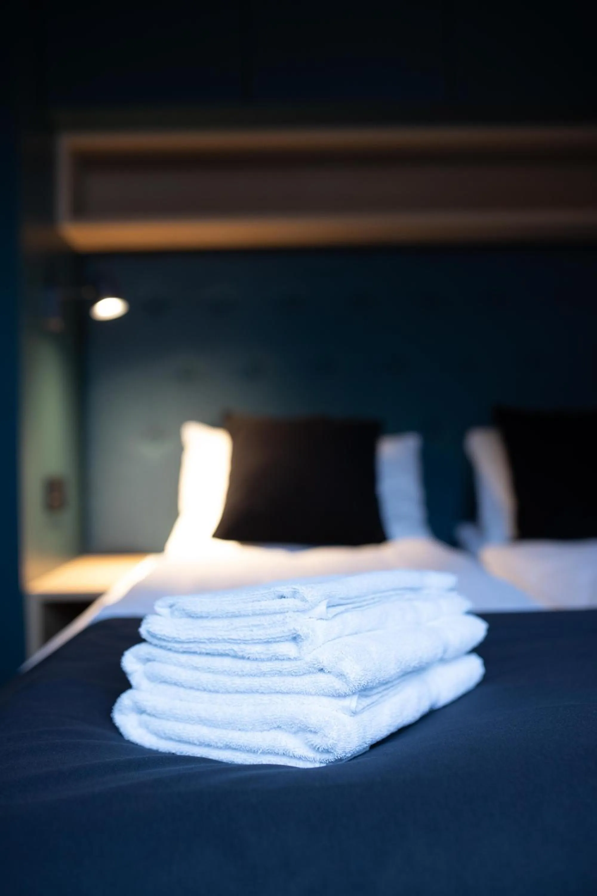 Decorative detail, Bed in Home Again Apartments Kirkegata