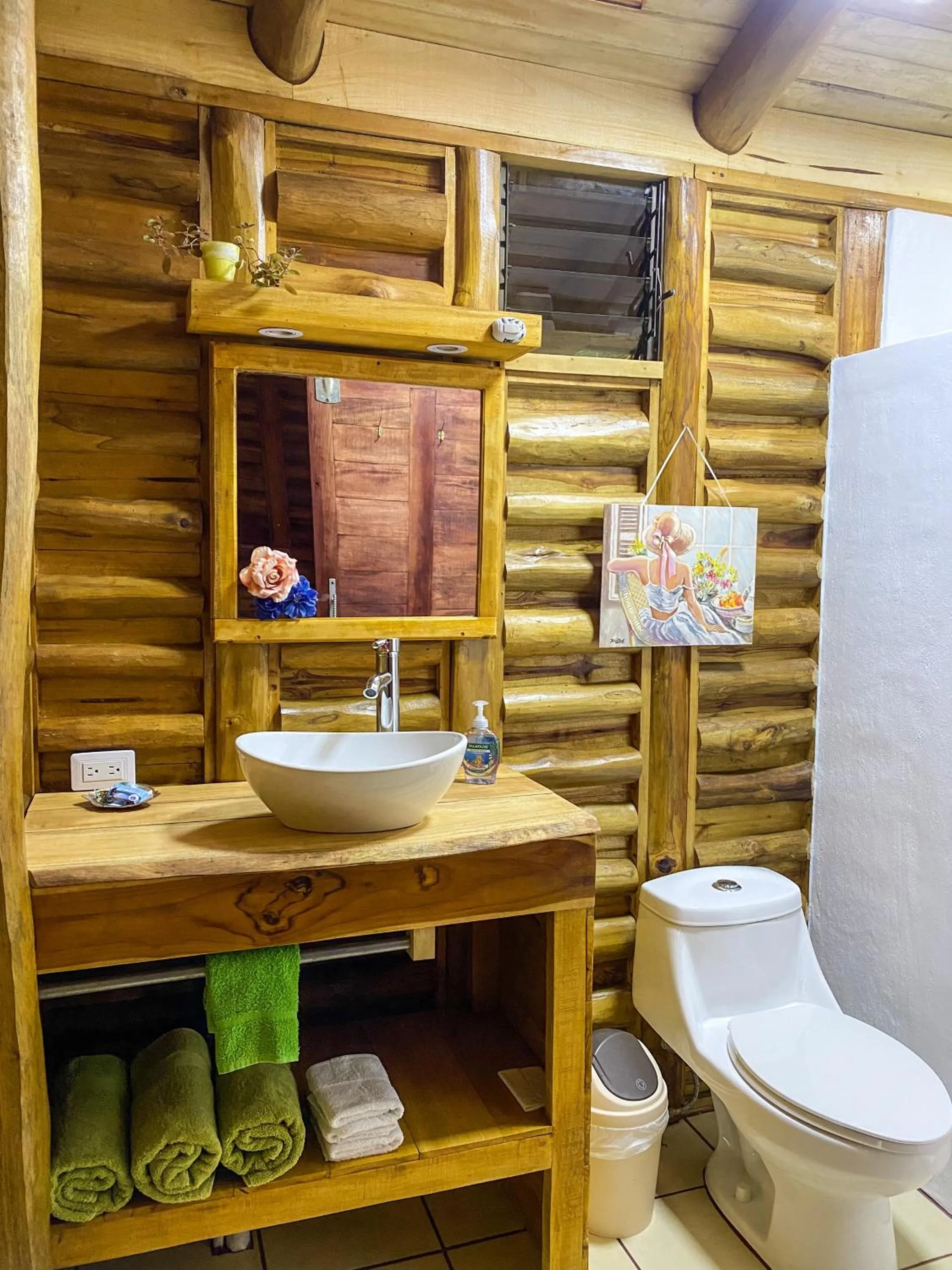 Bathroom in Cabañas Lamaite