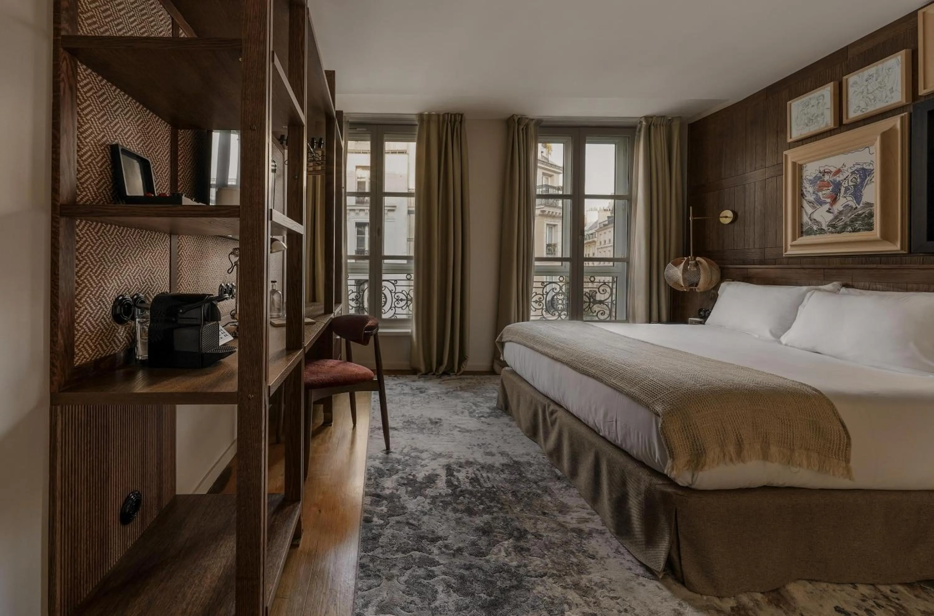 Photo of the whole room, Bed in Hotel Pulitzer Paris