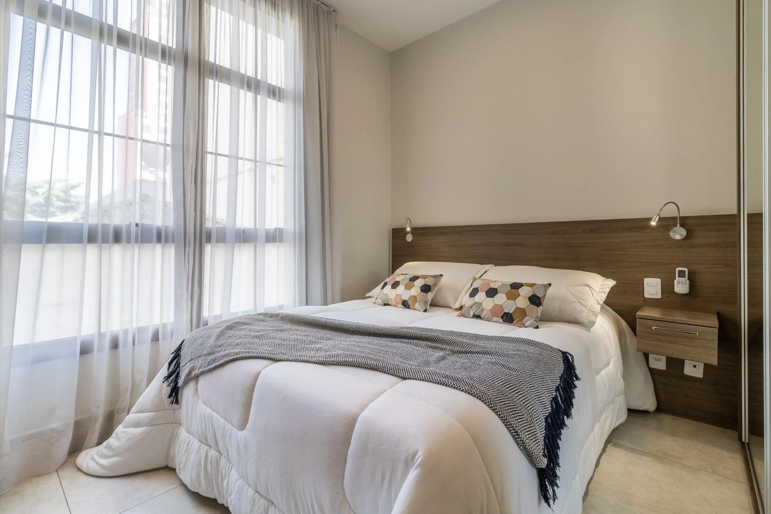 Bed in Jacques Pilon Residence