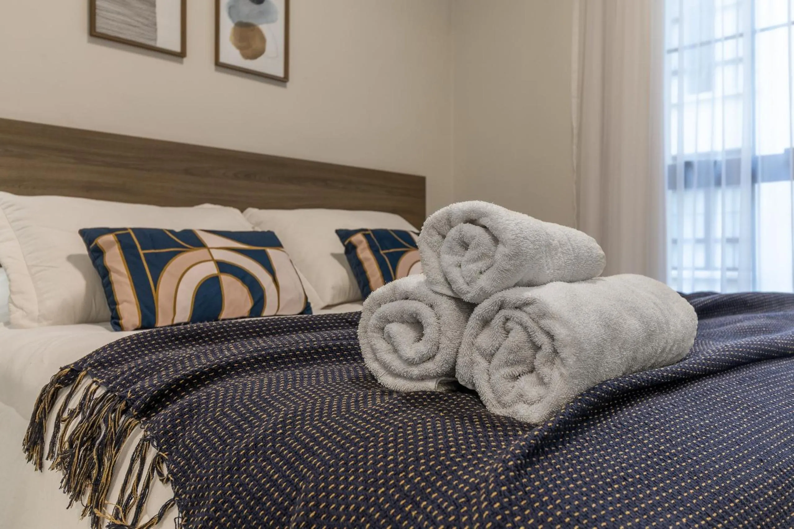 Bed in Jacques Pilon Residence