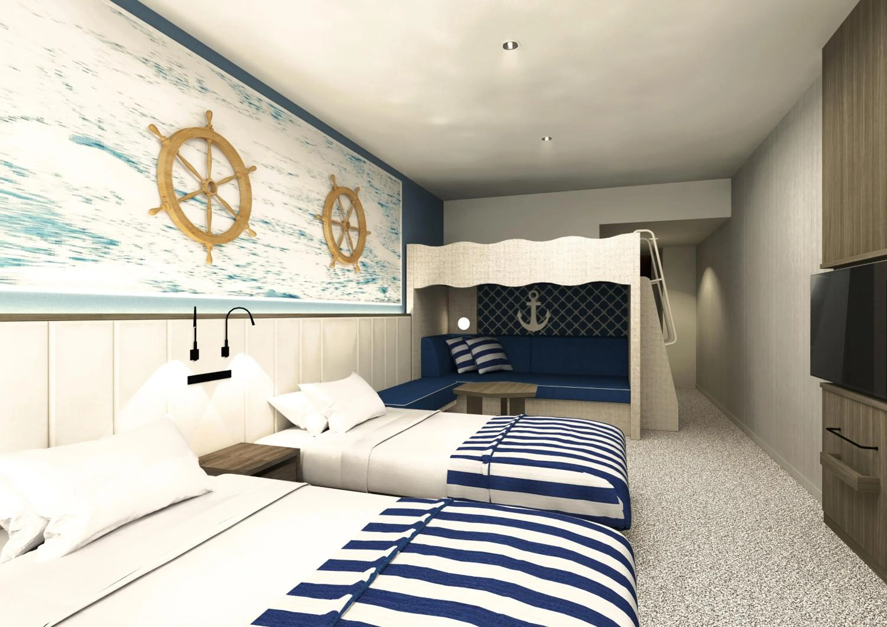 Photo of the whole room, Bed in La'gent Stay Hakodate Ekimae