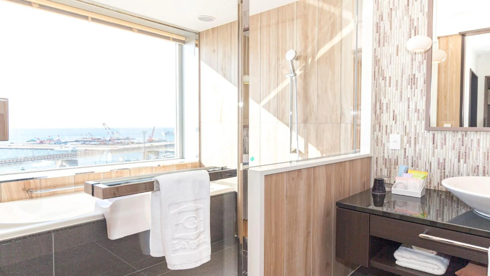 Bathroom, Bed in La'gent Stay Hakodate Ekimae