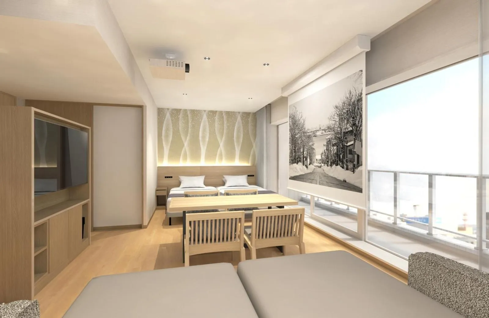 Bed in La'gent Stay Hakodate Ekimae